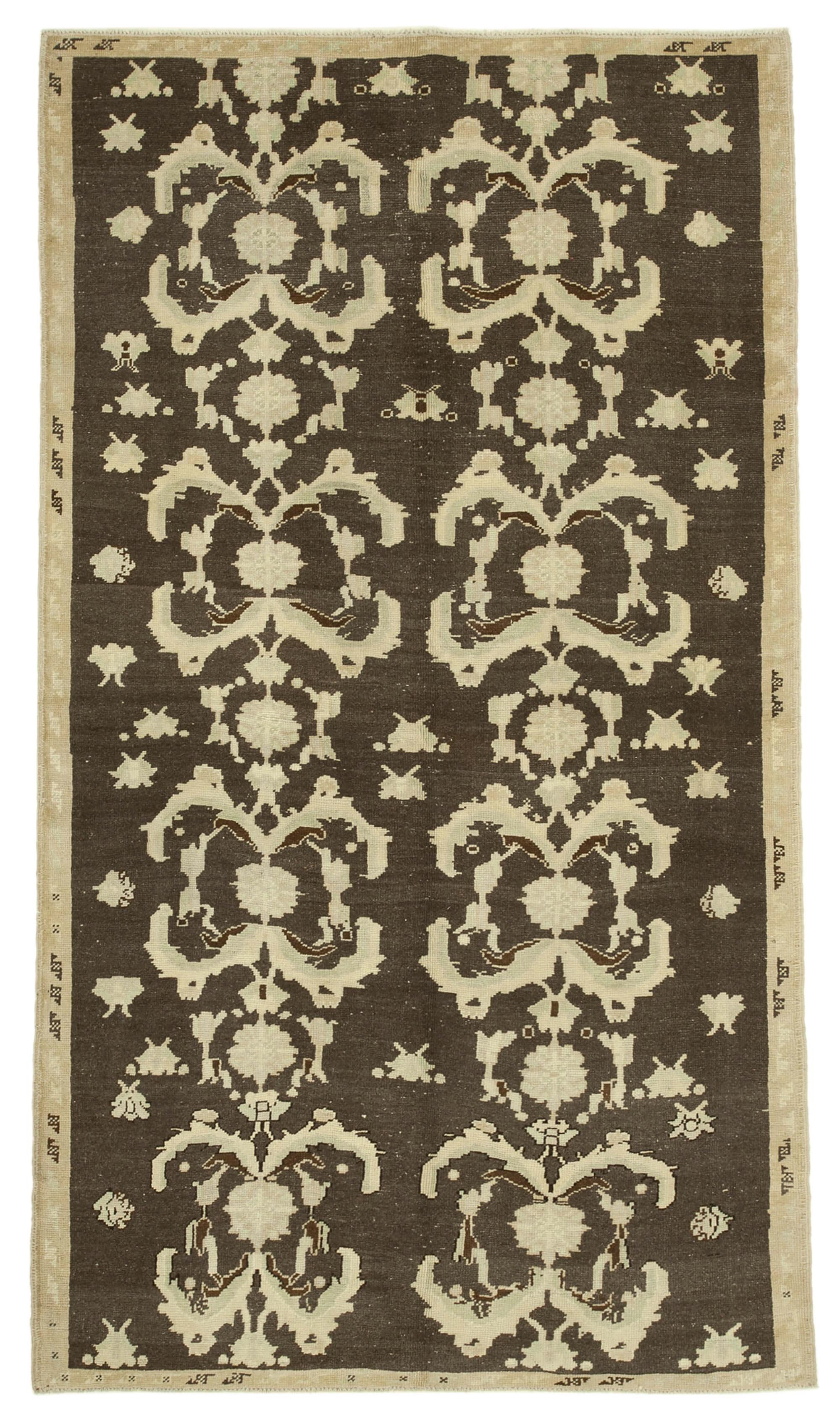 5 x 9 Beige Vintage Anatolian Rug - 2685