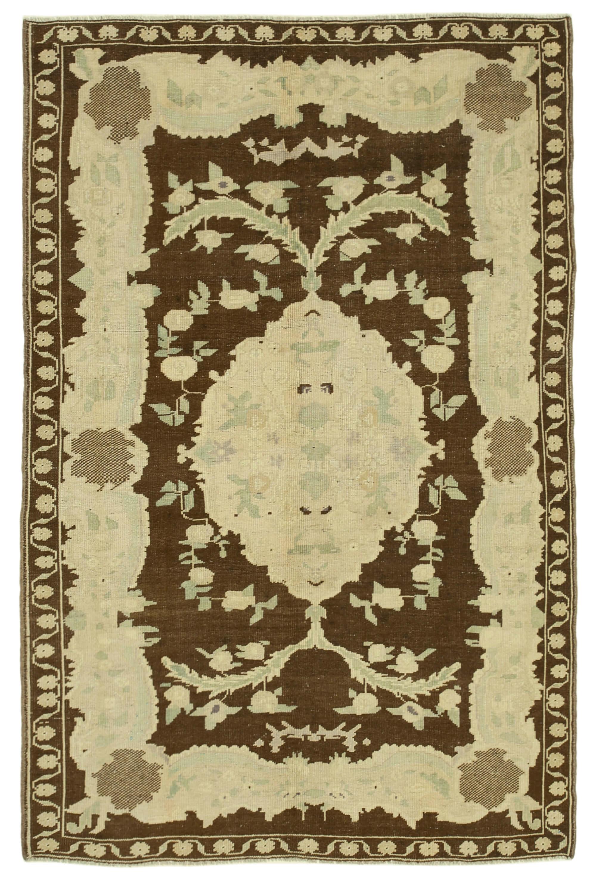 5 x 7 Beige Vintage Anatolian Rug - 2690