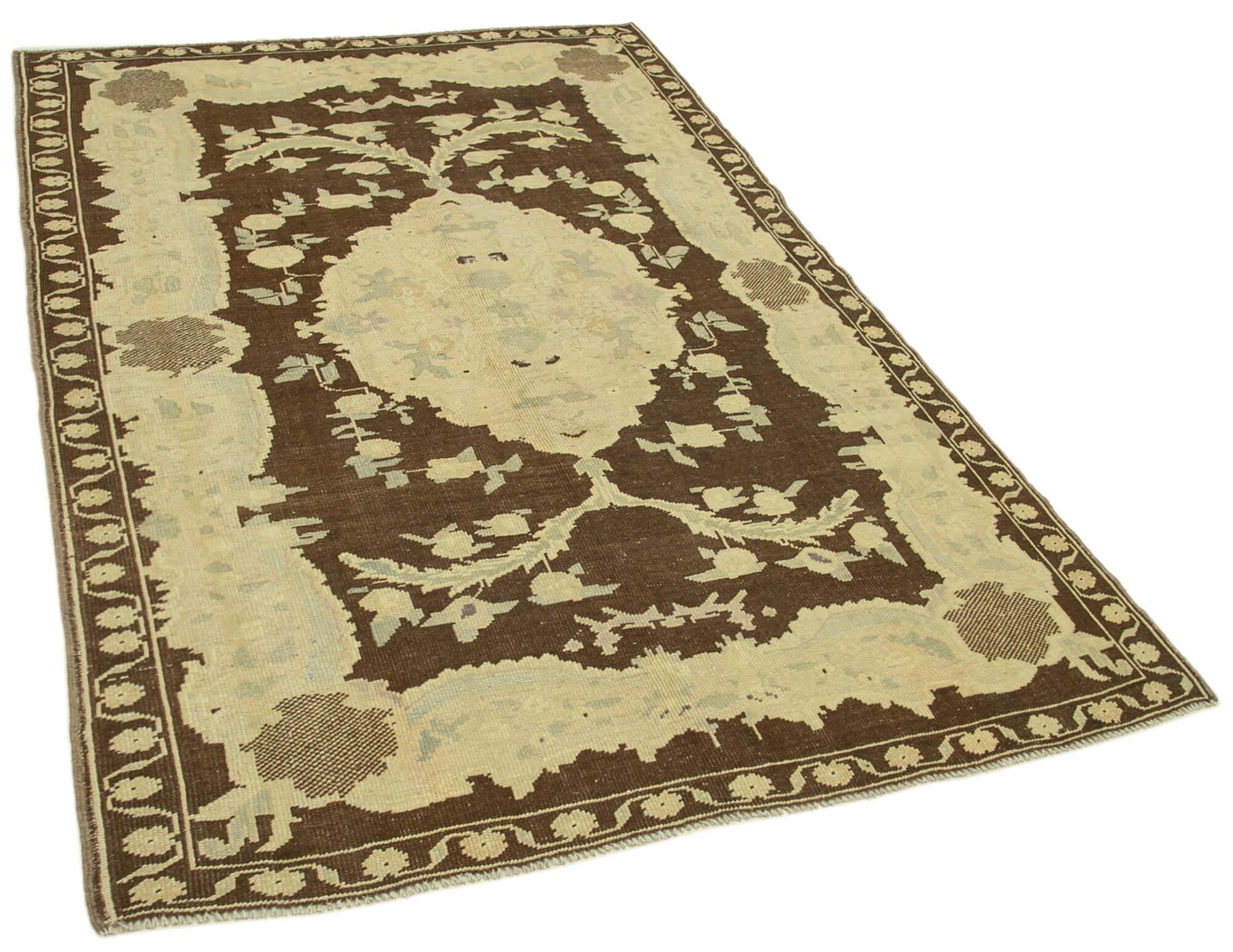 5 x 7 Beige Vintage Anatolian Rug - 2690