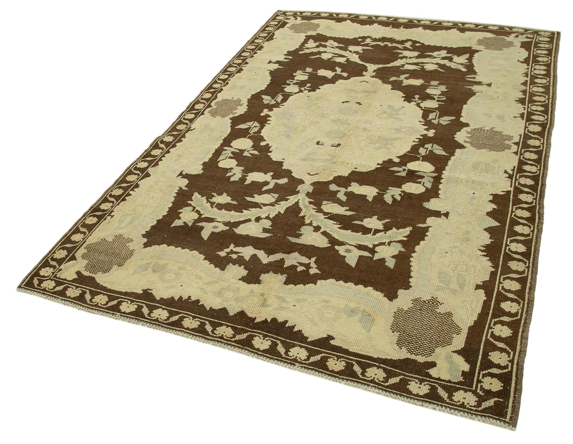 5 x 7 Beige Vintage Anatolian Rug - 2690