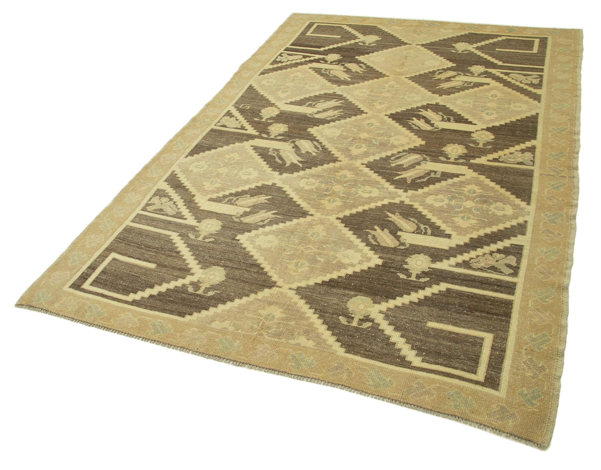 5 x 7 Beige Vintage Anatolian Rug - 2691