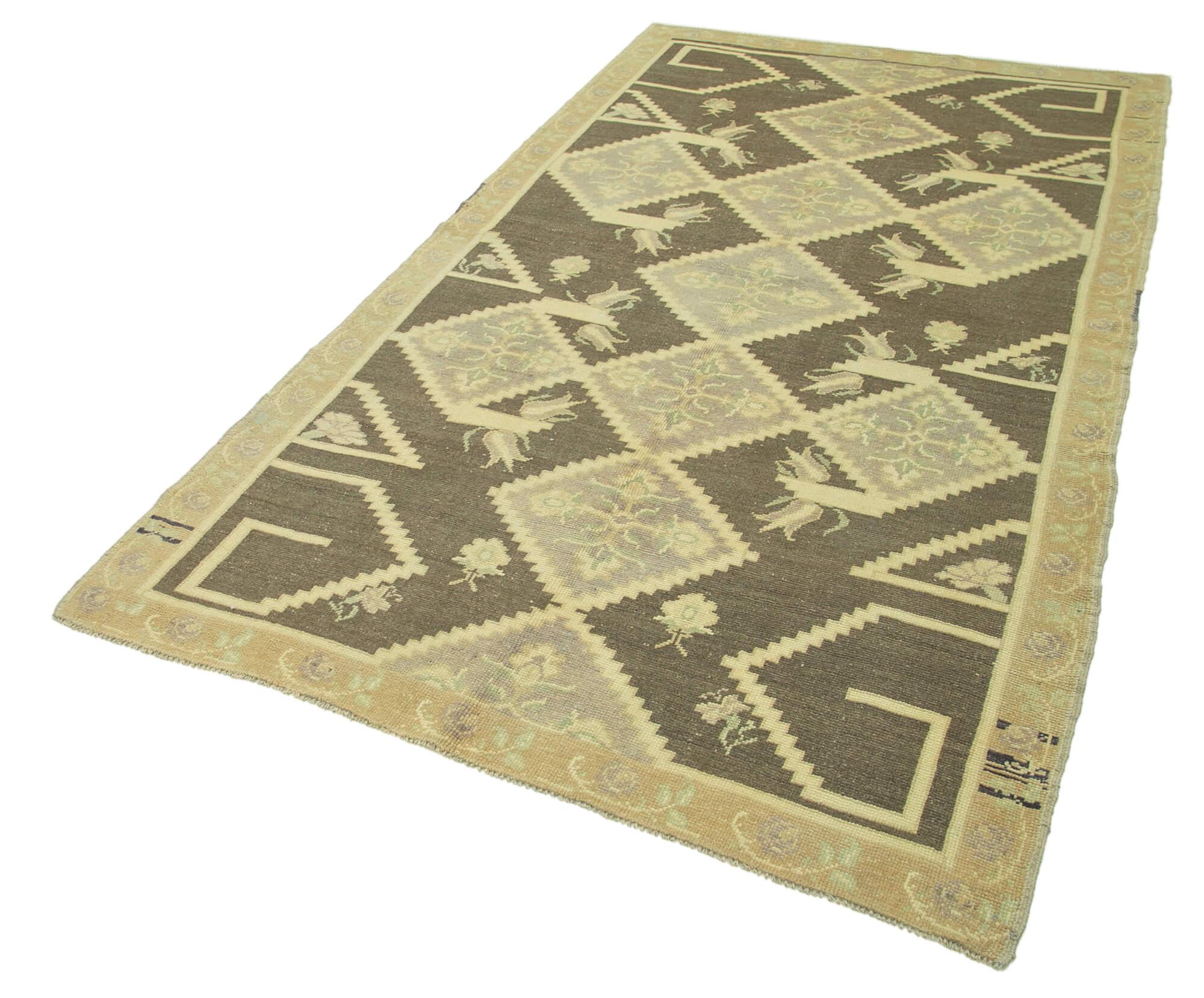 5 x 8 Beige Vintage Anatolian Rug - 2692