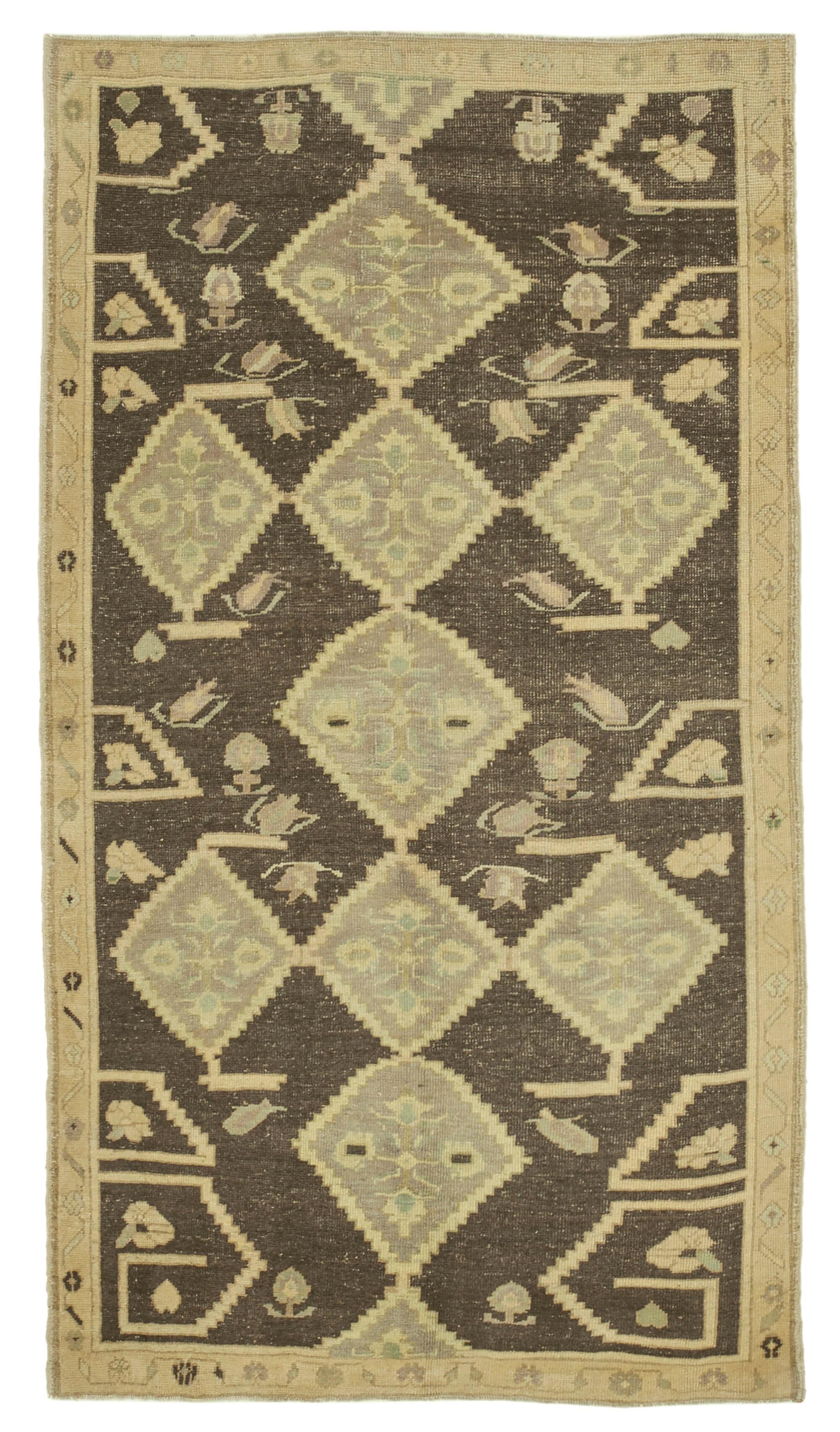 5 x 9 Beige Vintage Anatolian Rug - 2693