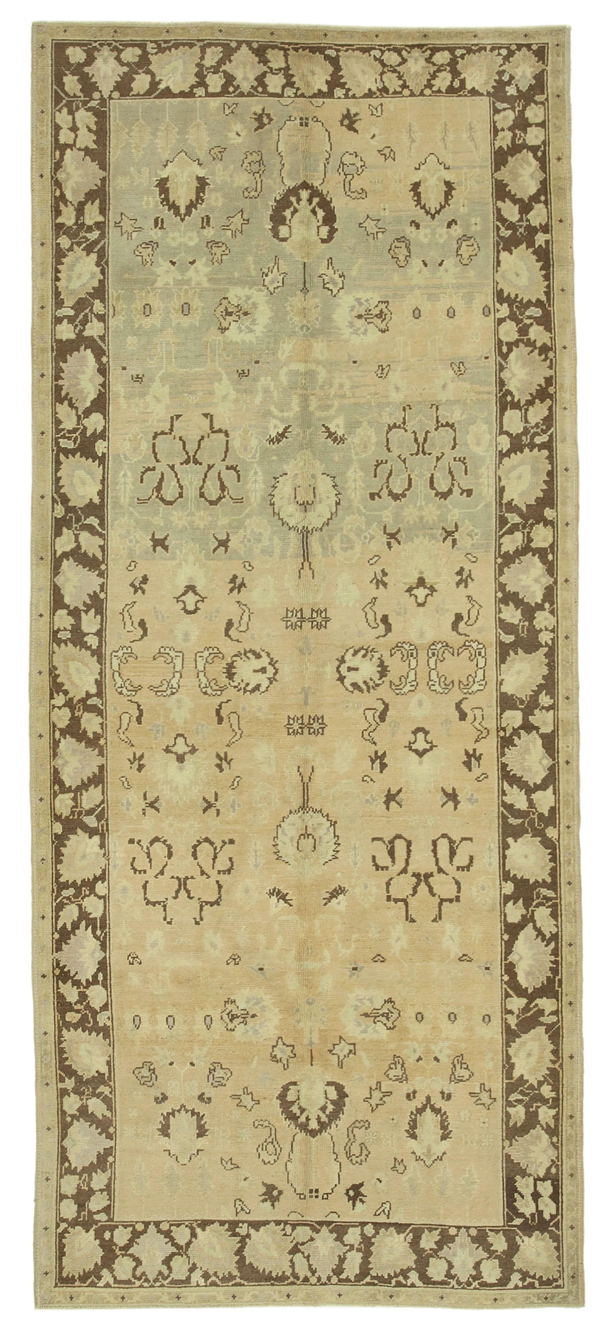 5 x 11 Beige Vintage Anatolian Rug - 2694