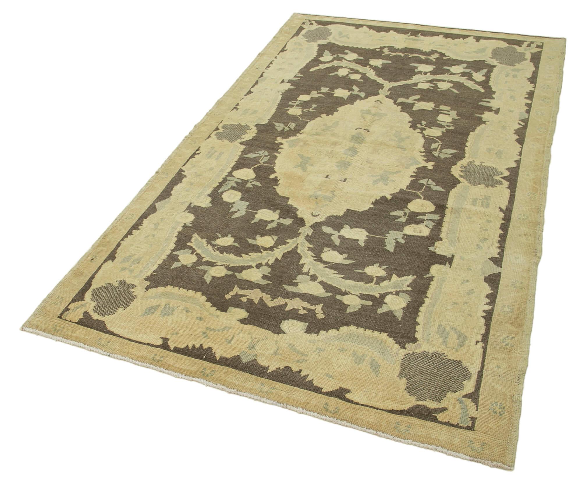 4 x 8 Beige Vintage Anatolian Rug - 2698