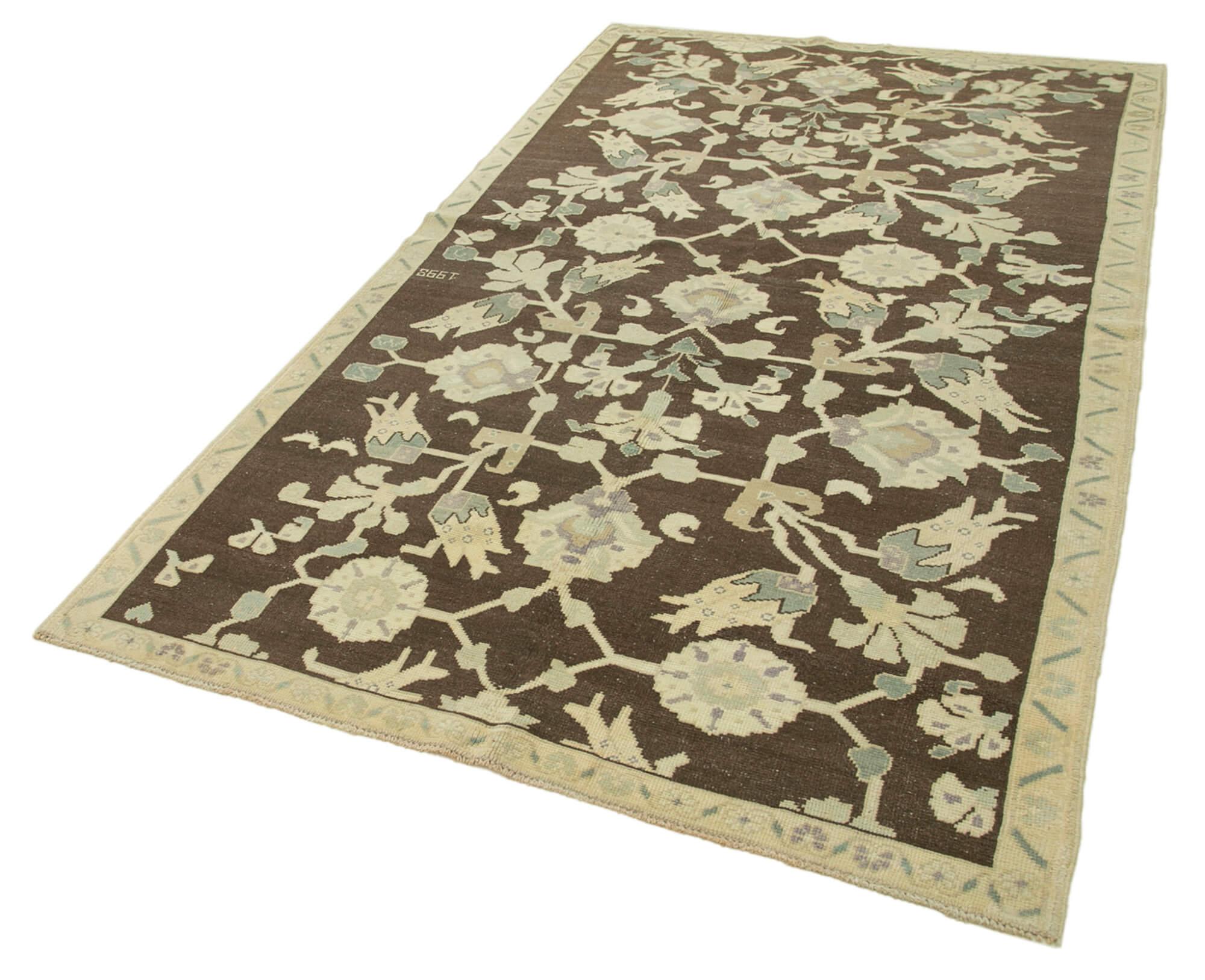 5 x 9 Beige Vintage Anatolian Rug - 2707