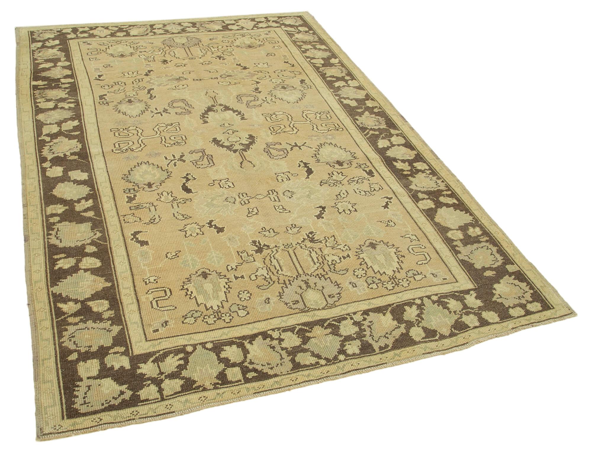 5 x 7 Beige Vintage Anatolian Rug - 2708