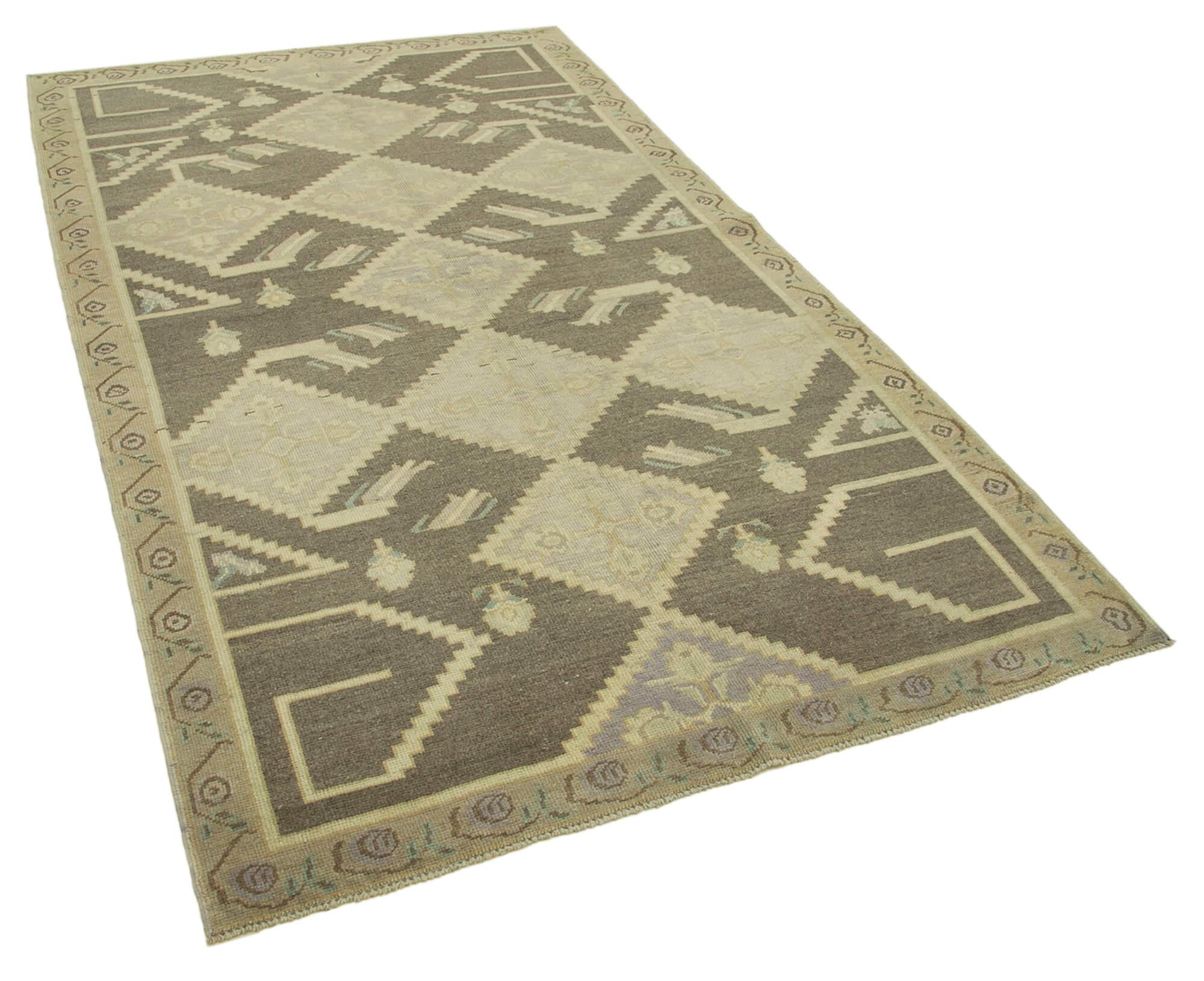 5 x 8 Beige Vintage Anatolian Rug - 2713