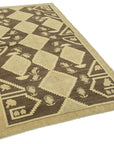 4 x 7 Beige Vintage Anatolian Rug - 2719