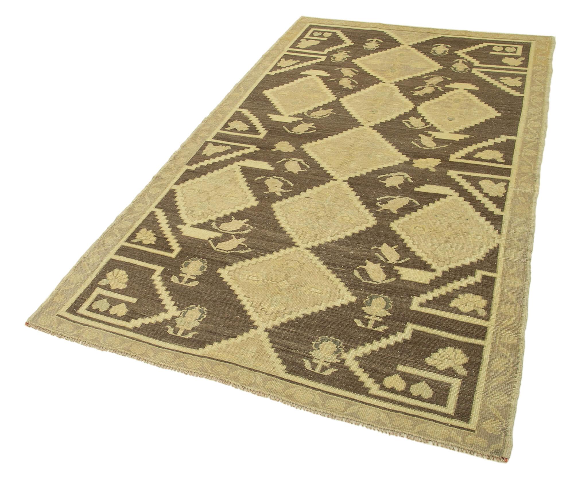 4 x 7 Beige Vintage Anatolian Rug - 2719