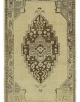 3 x 5 Beige Vintage Anatolian Rug - 2721