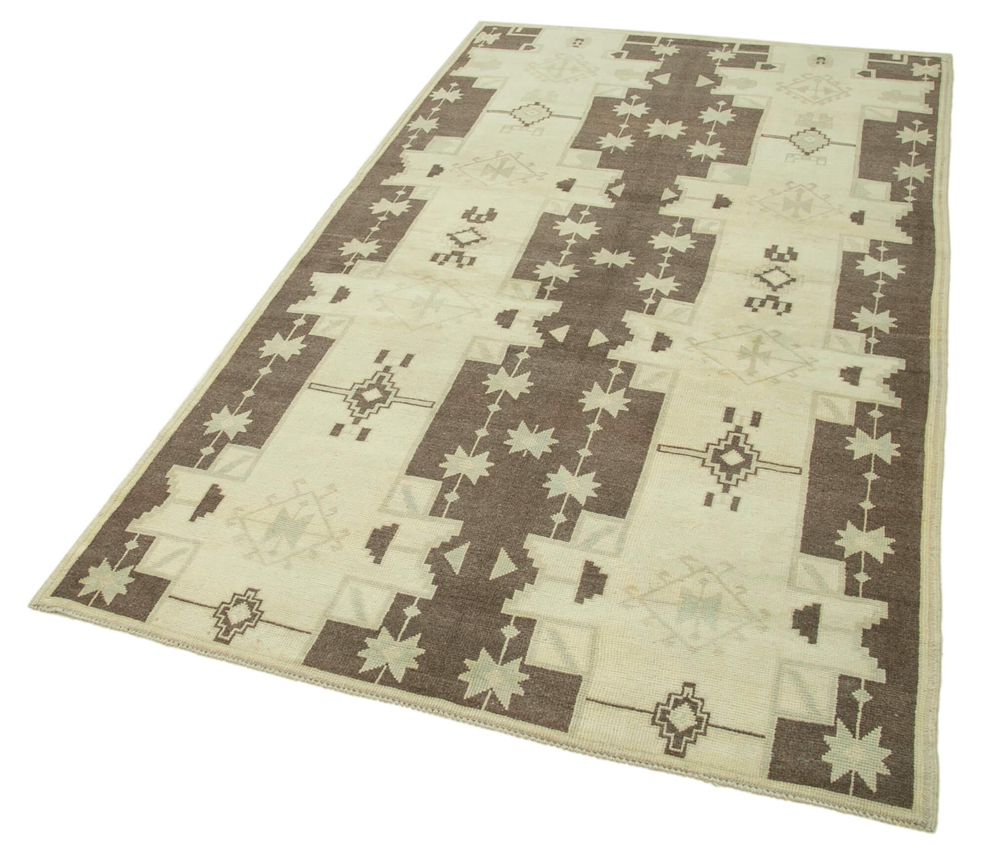 4 x 7 Beige Vintage Anatolian Rug - 2723