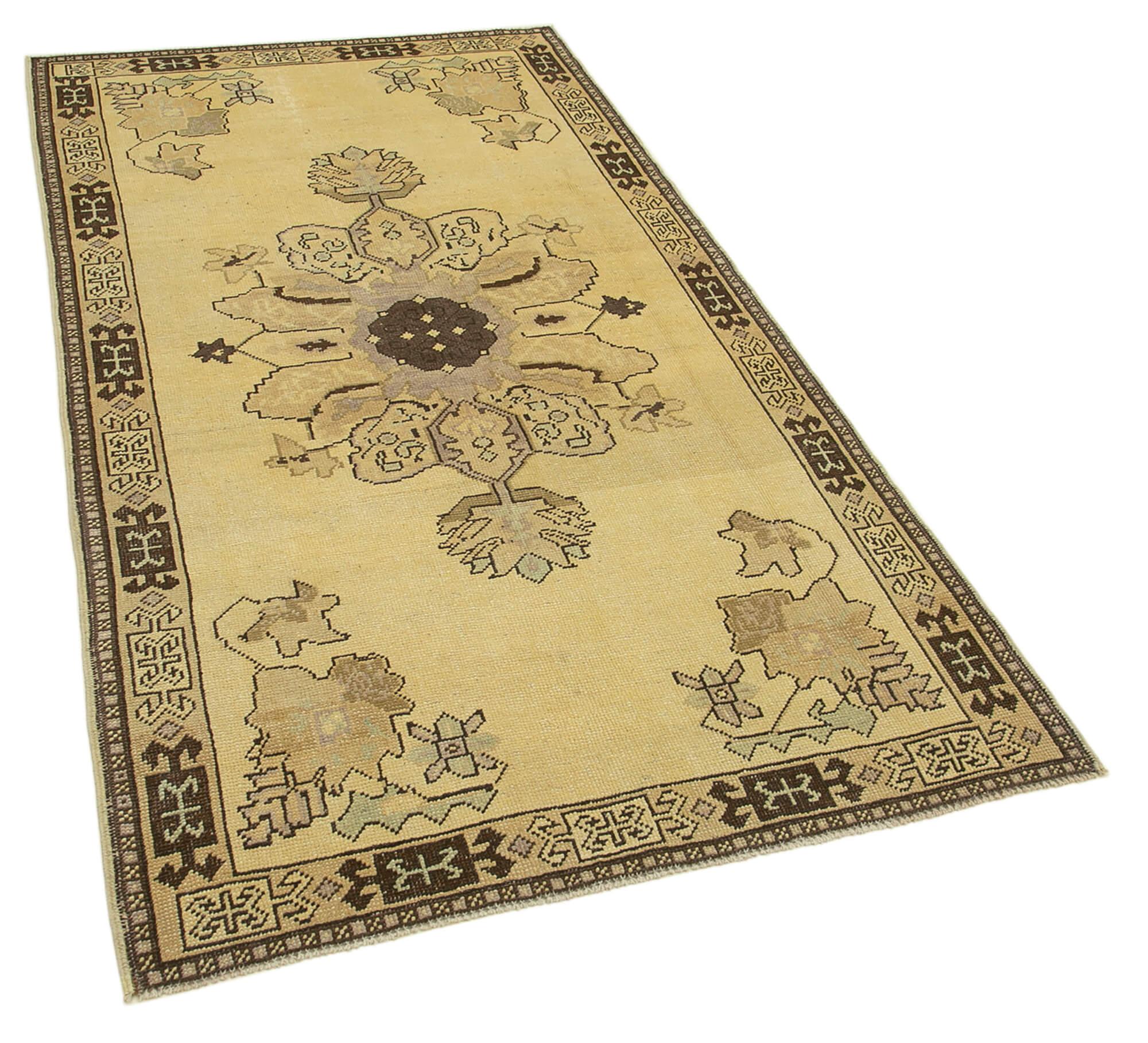 4 x 7 Beige Vintage Anatolian Rug - 2727