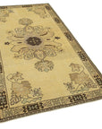 4 x 7 Beige Vintage Anatolian Rug - 2727