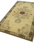 4 x 7 Beige Vintage Anatolian Rug - 2727