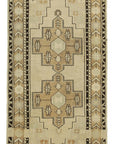 4 x 7 Beige Vintage Anatolian Rug - 2729