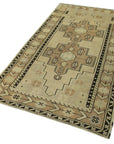 4 x 7 Beige Vintage Anatolian Rug - 2729