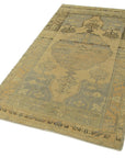 3 x 7 Beige Vintage Anatolian Rug - 2732