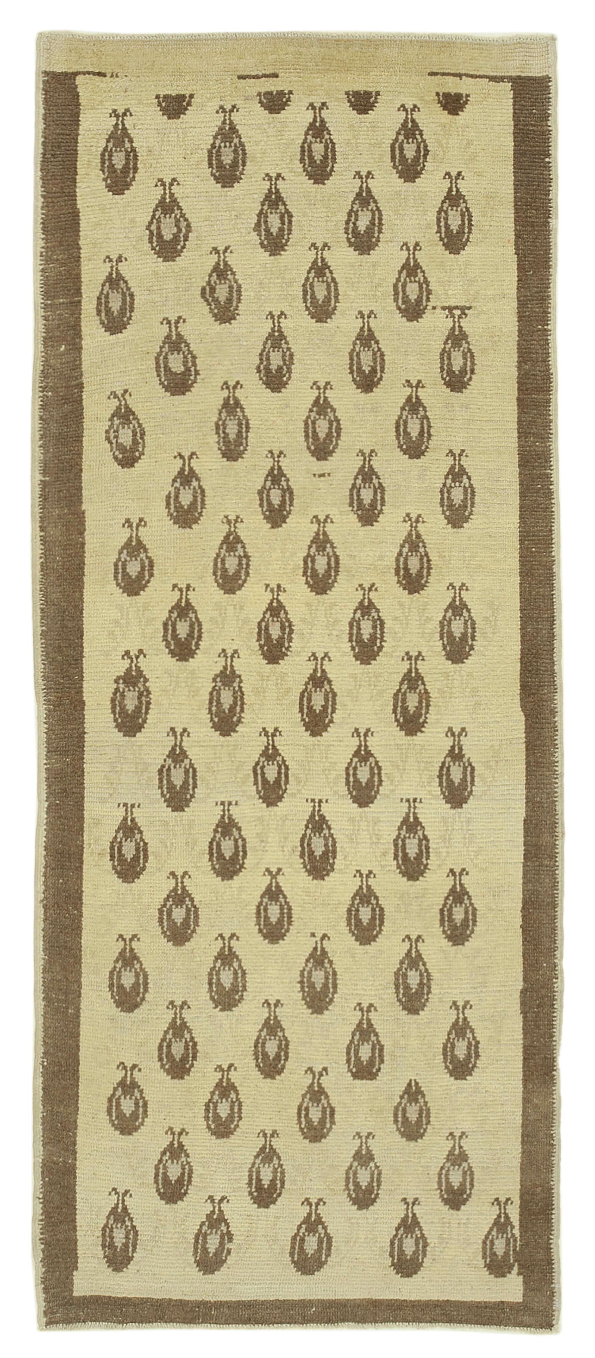 3 x 7 Beige Vintage Anatolian Rug - 2735