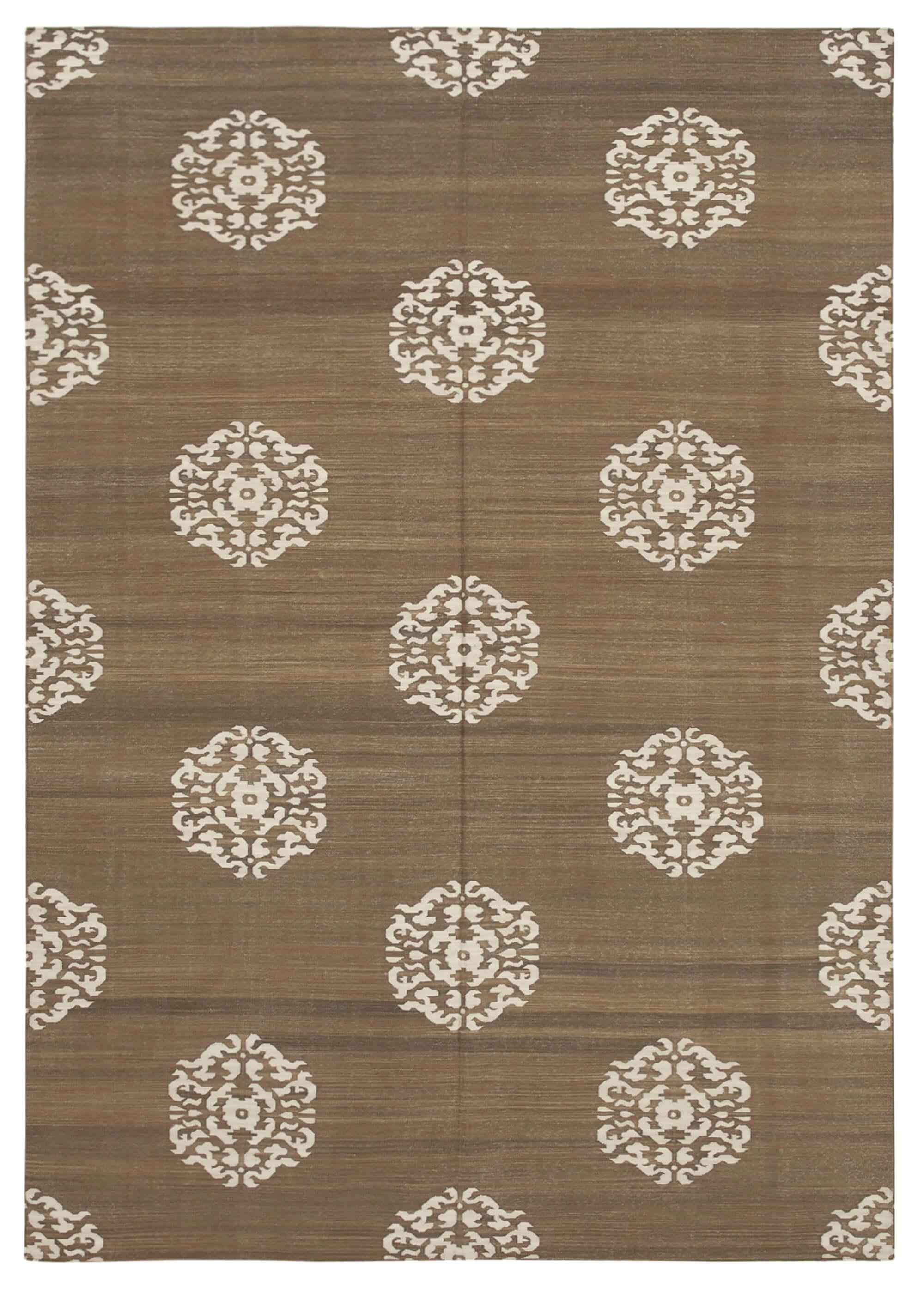 6 x 9 Brown Dhurrie Rug - 2778