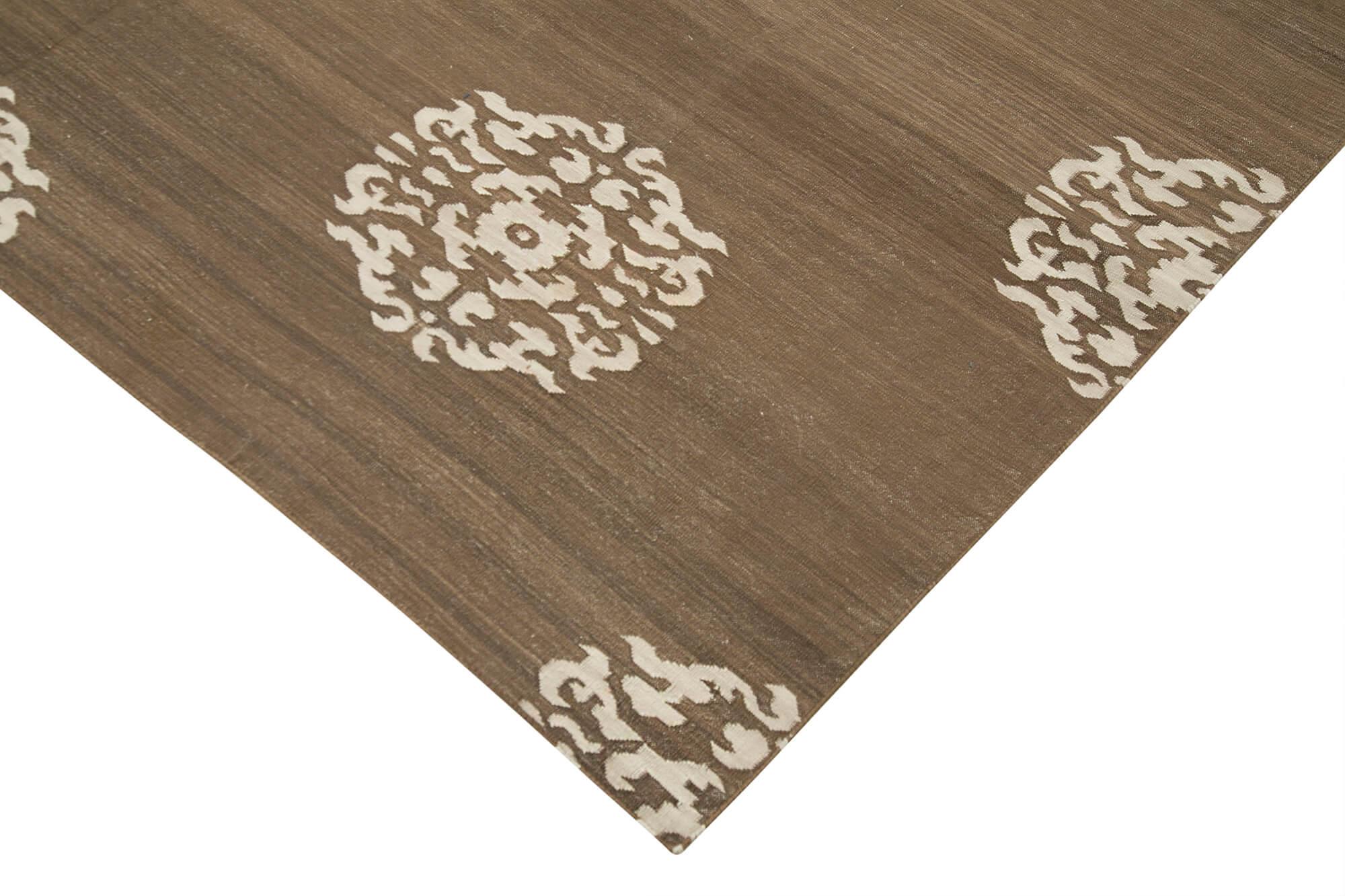 6 x 9 Brown Dhurrie Rug - 2778