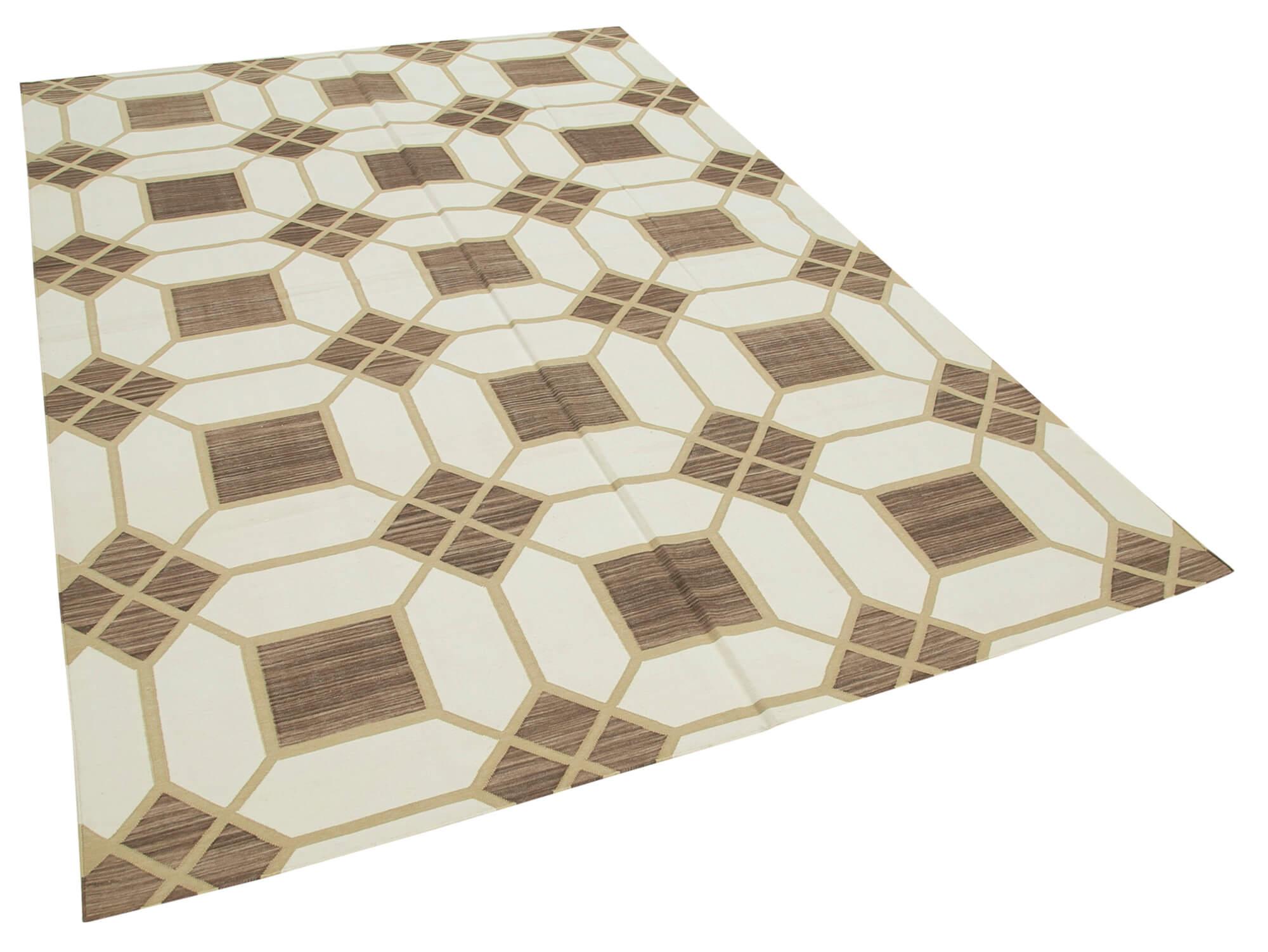 6 x 9 Brown Dhurrie Rug - 2783