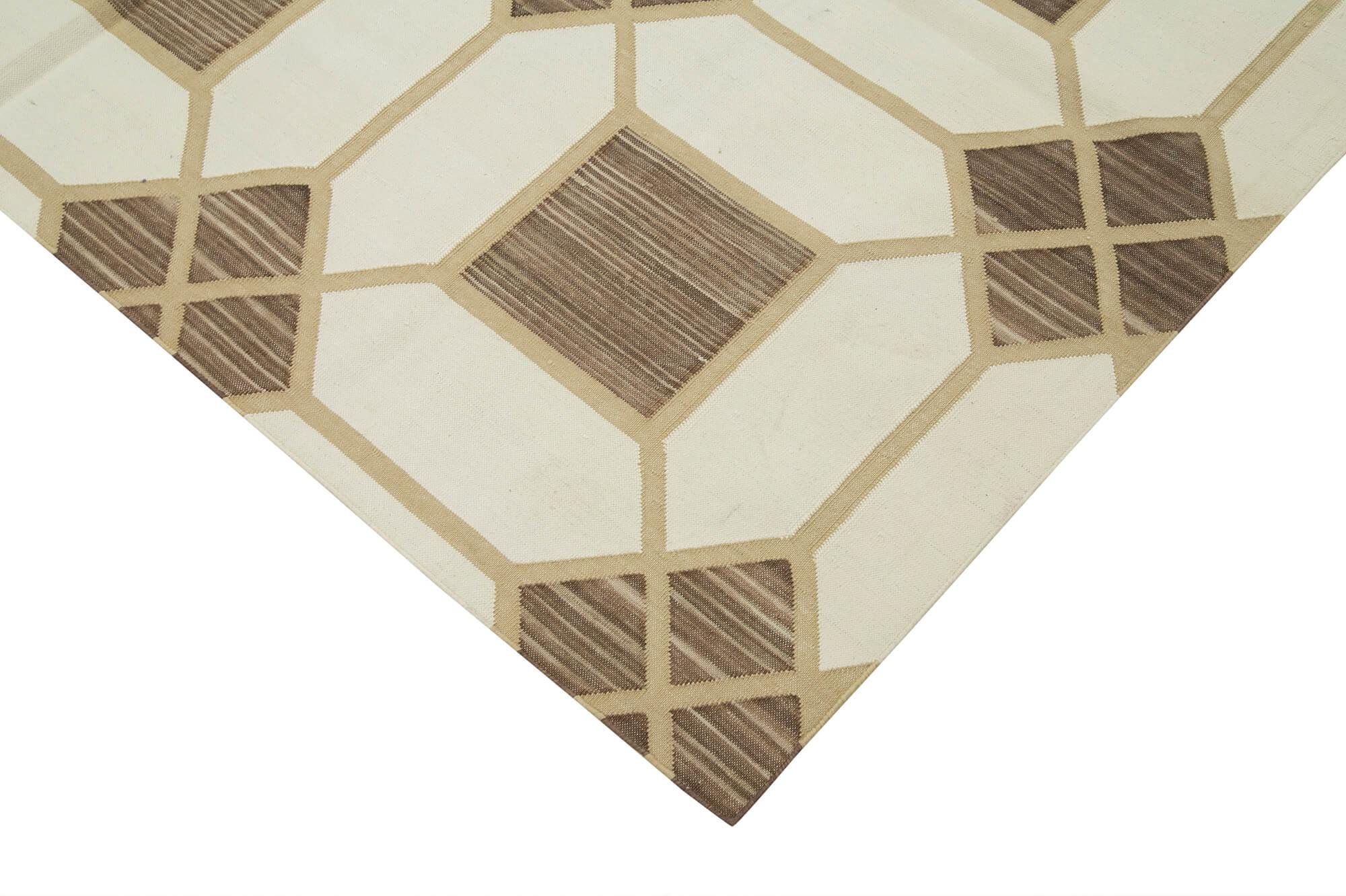 6 x 9 Brown Dhurrie Rug - 2783