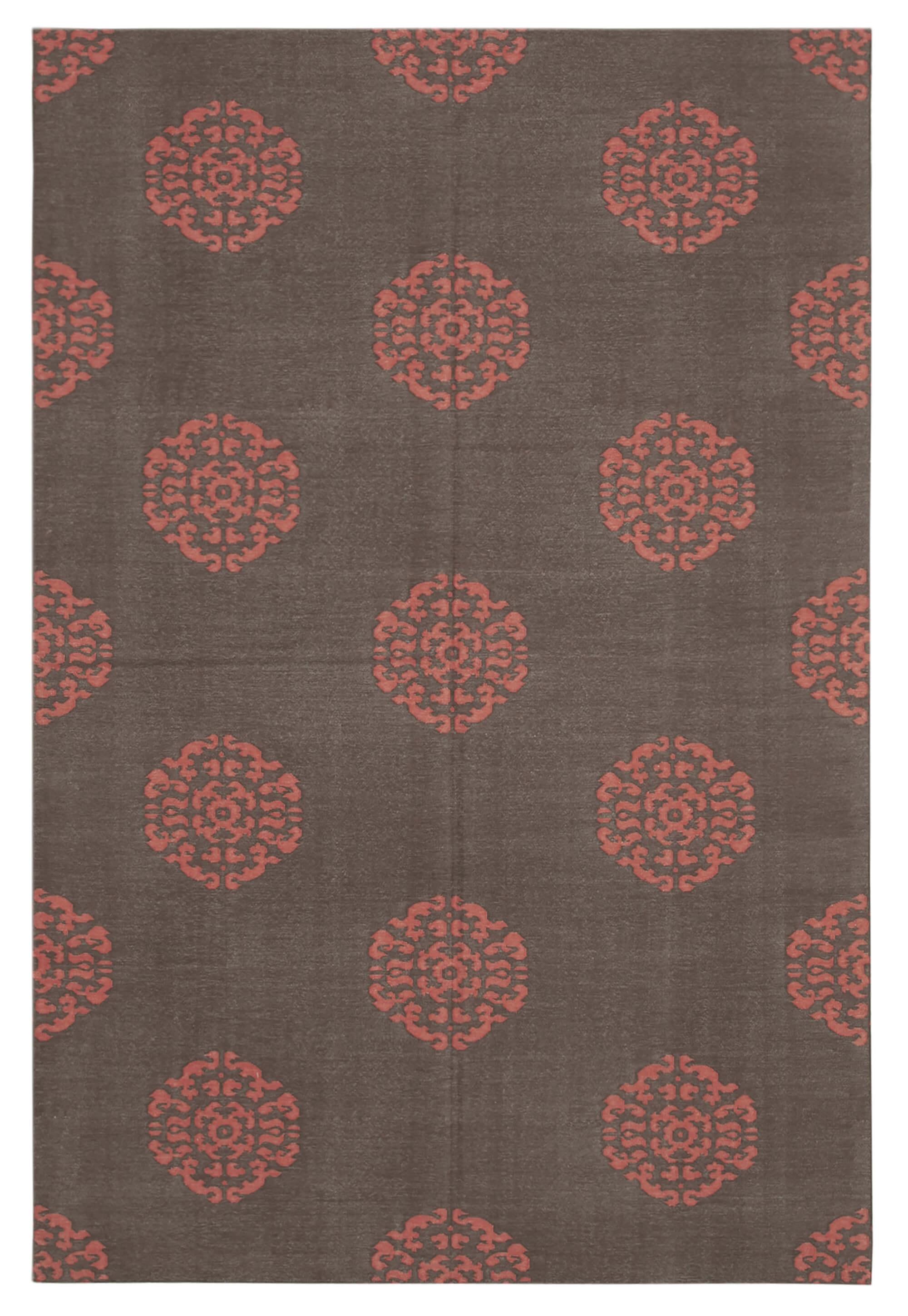 6 x 9 Brown Dhurrie Rug - 2820