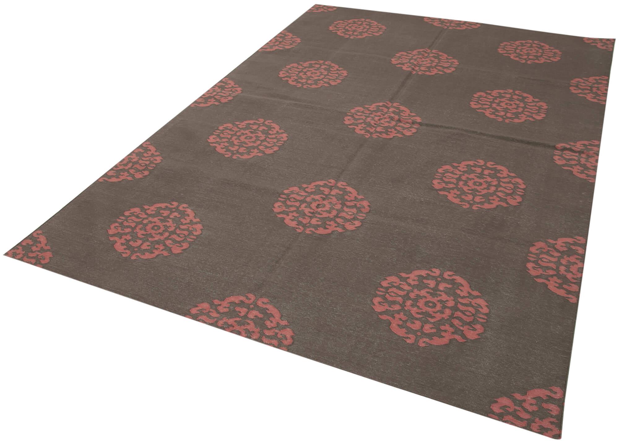 6 x 9 Brown Dhurrie Rug - 2820