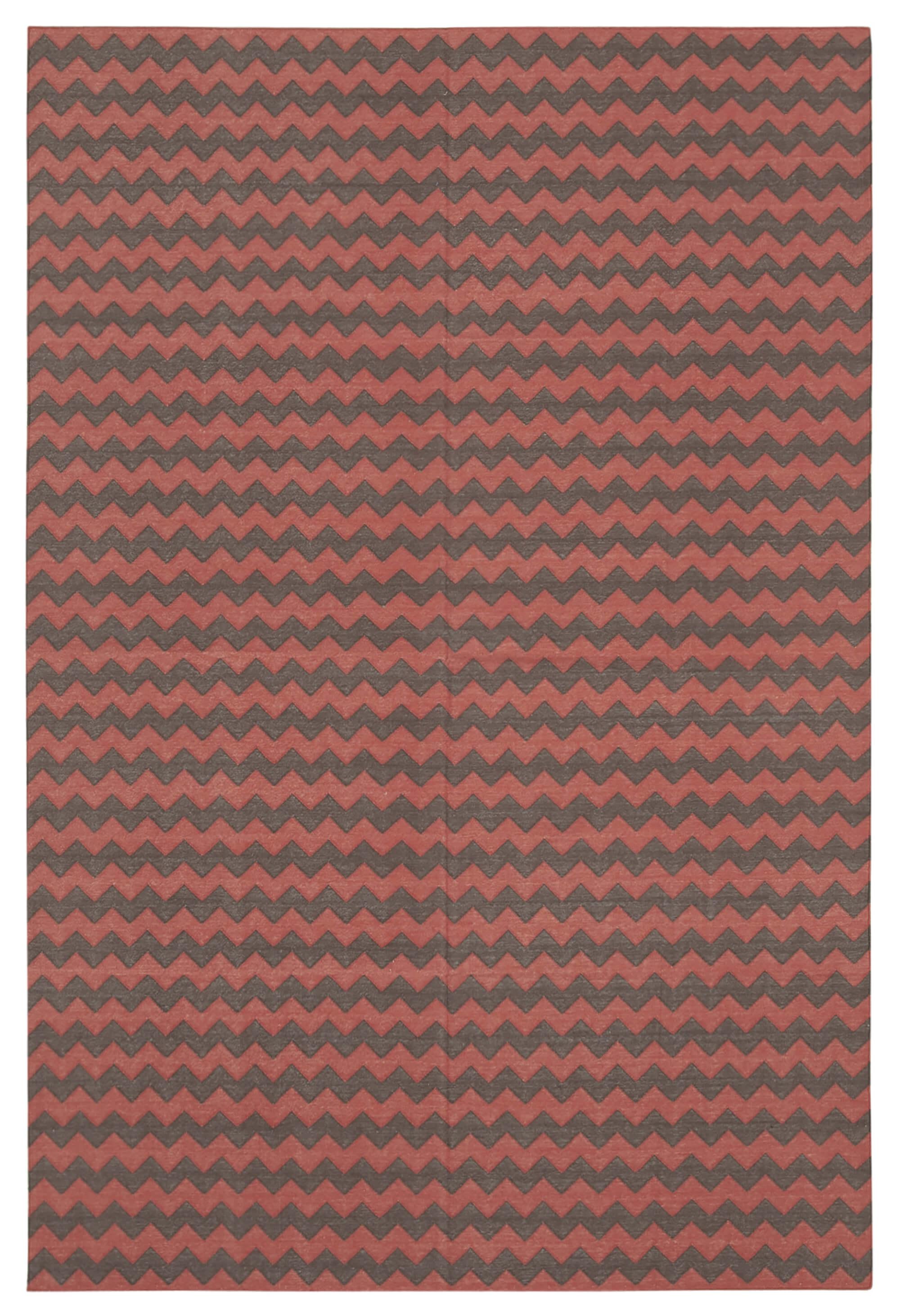 6 x 9 Brown Dhurrie Rug - 2821