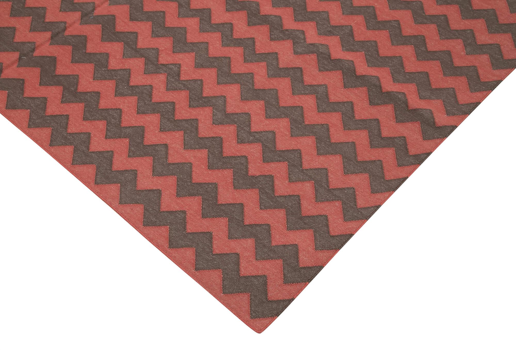 6 x 9 Brown Dhurrie Rug - 2821