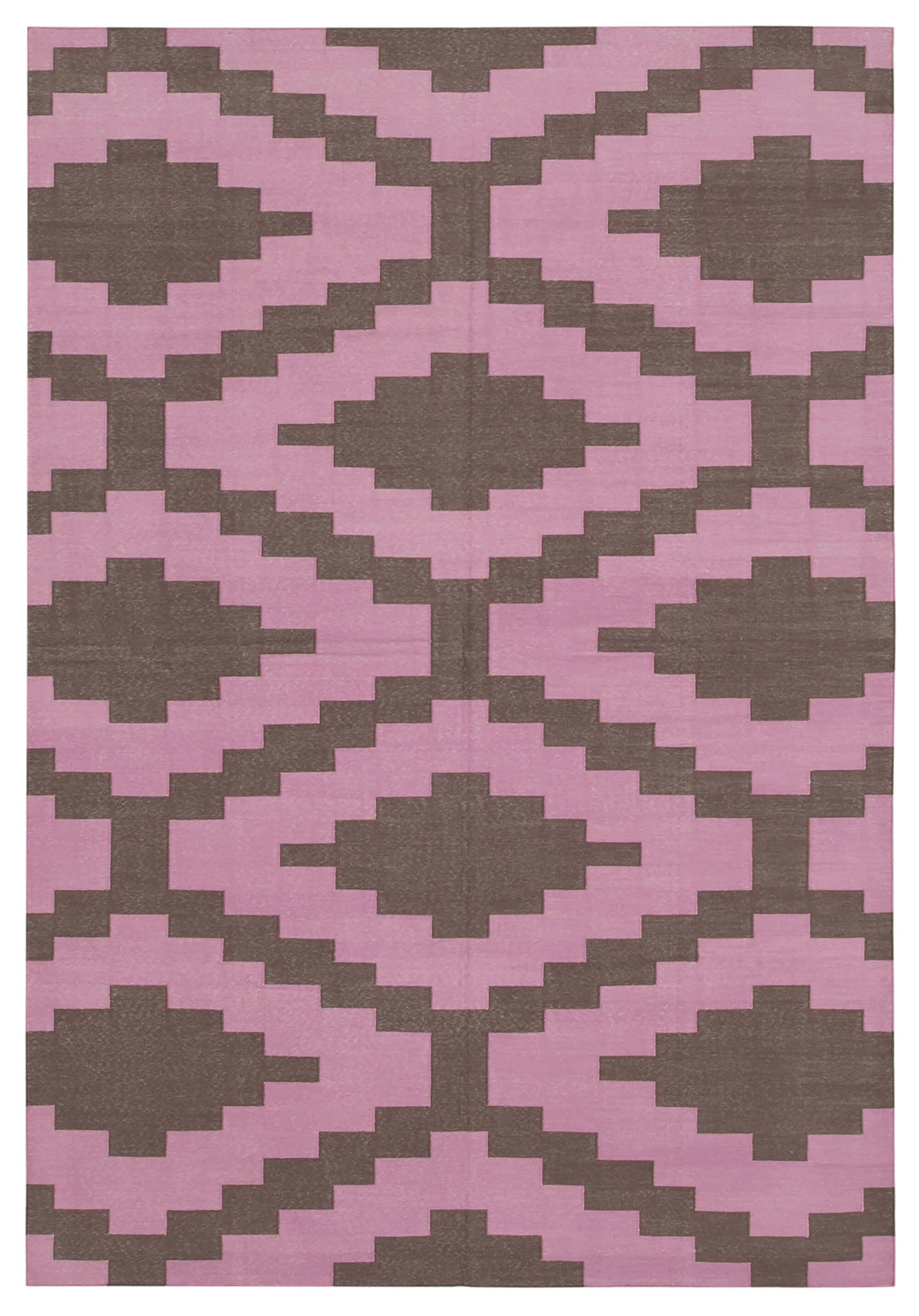 6 x 9 Brown Dhurrie Rug - 2822