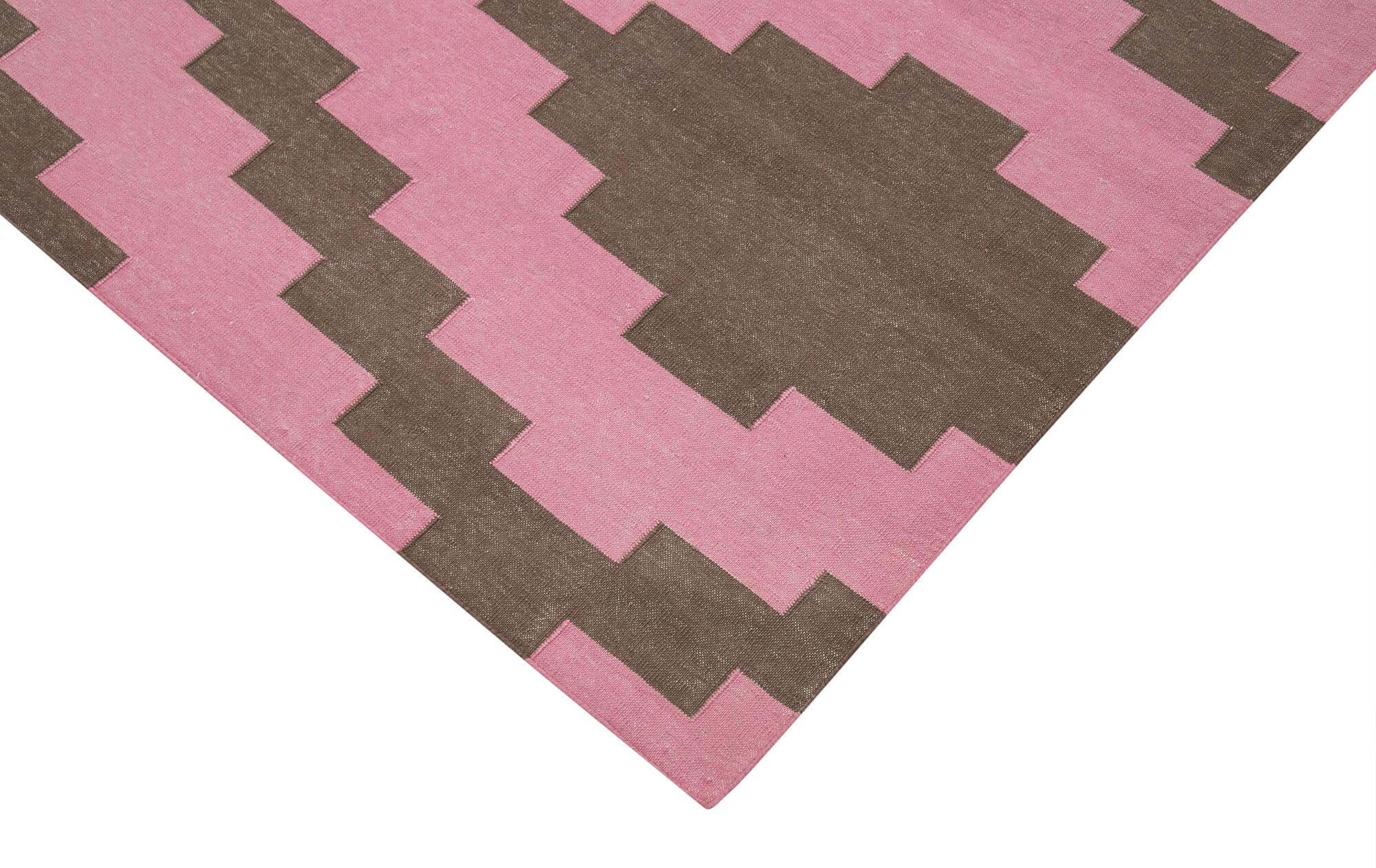 6 x 9 Brown Dhurrie Rug - 2822