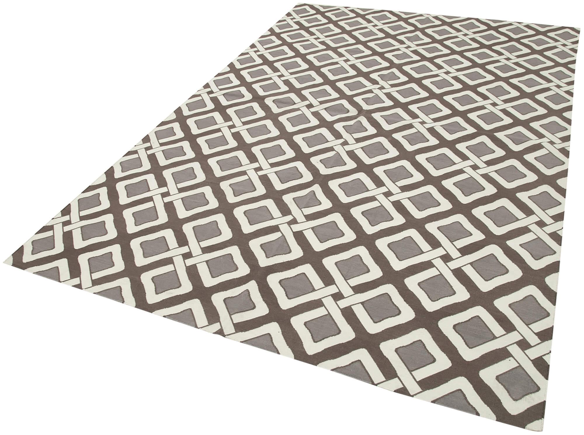 6 x 9 Brown Dhurrie Rug - 2832