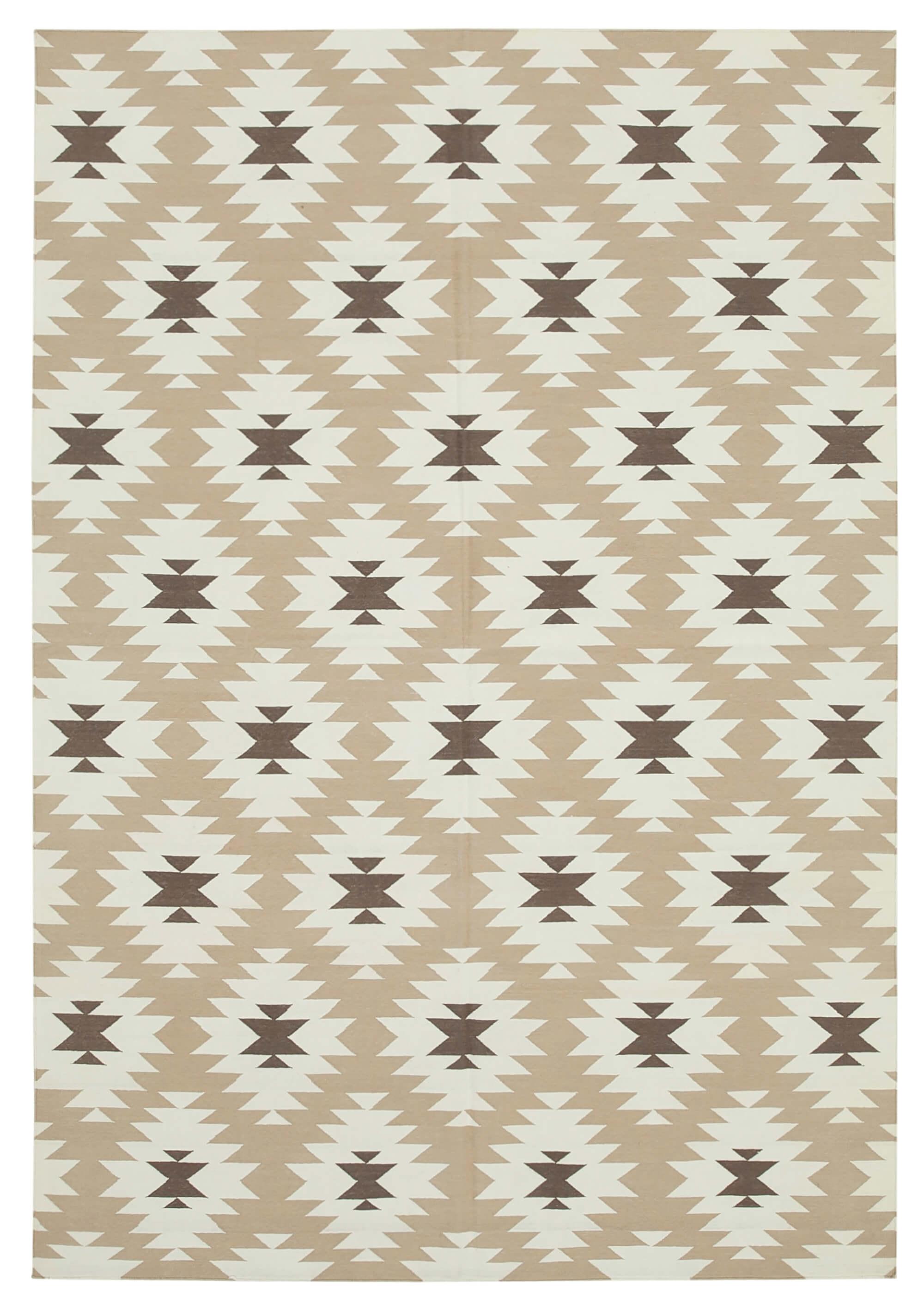 6 x 9 Brown Dhurrie Rug - 2837