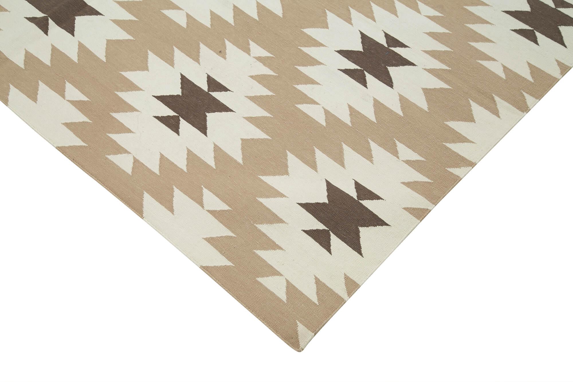 6 x 9 Brown Dhurrie Rug - 2837