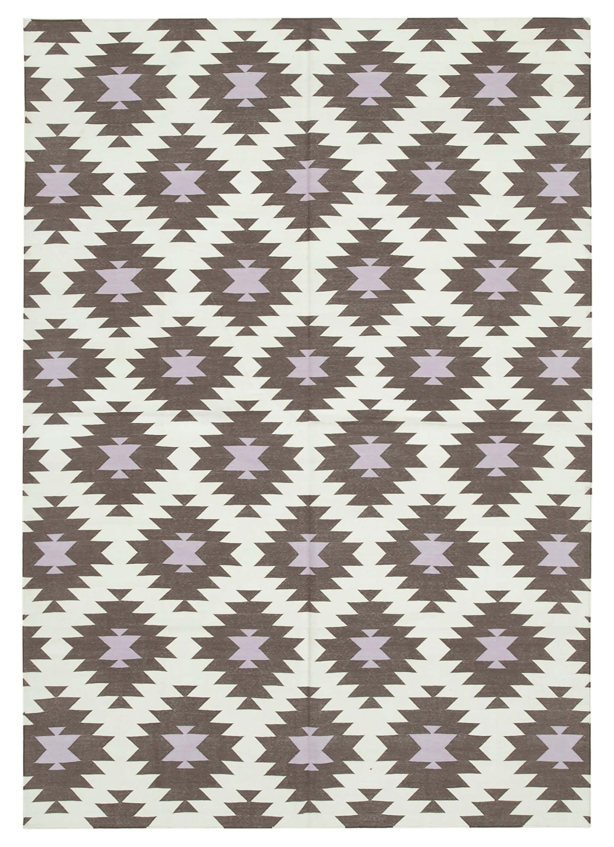 6 x 9 Brown Dhurrie Rug - 2840