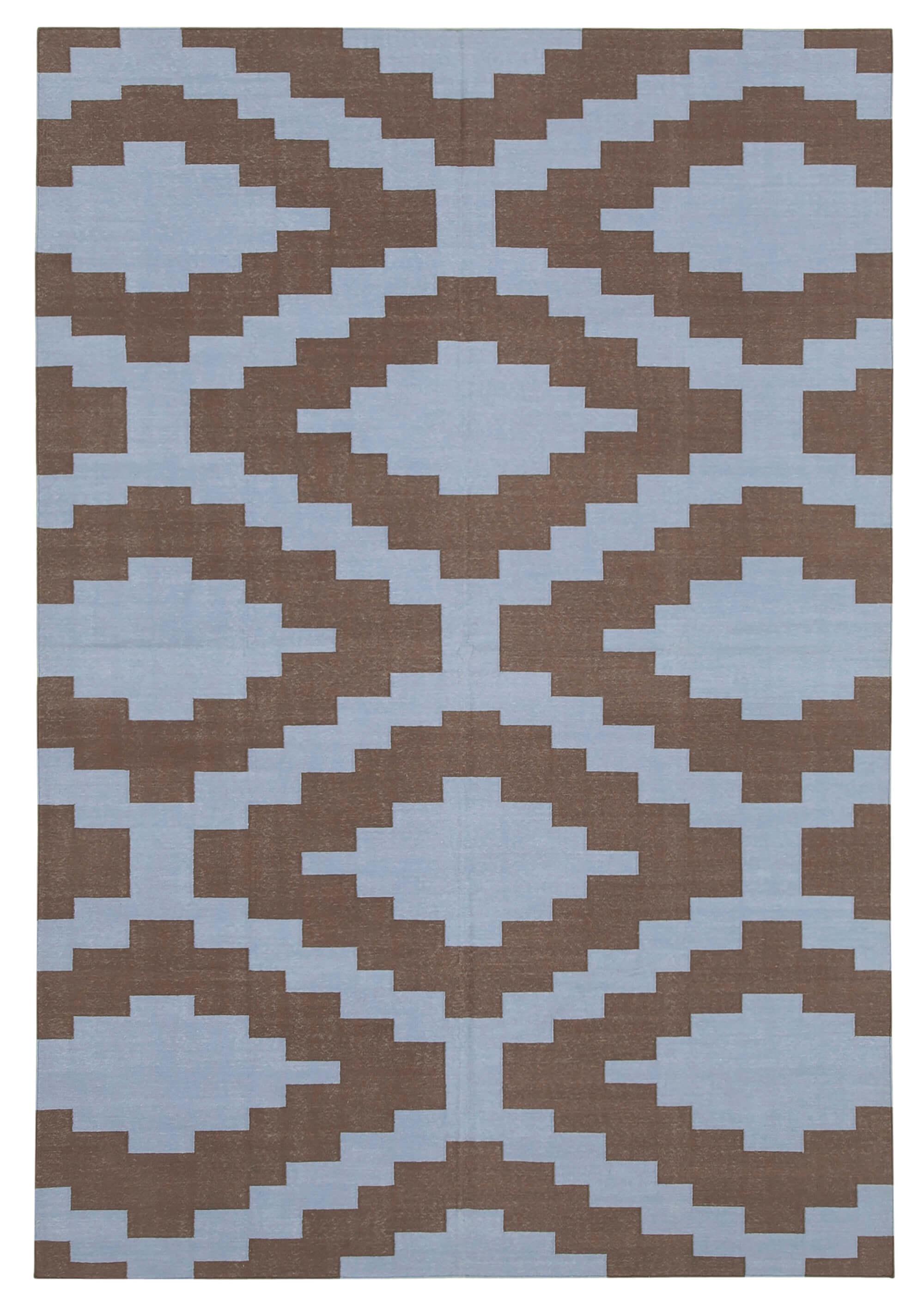 6 x 9 Brown Dhurrie Rug - 2846