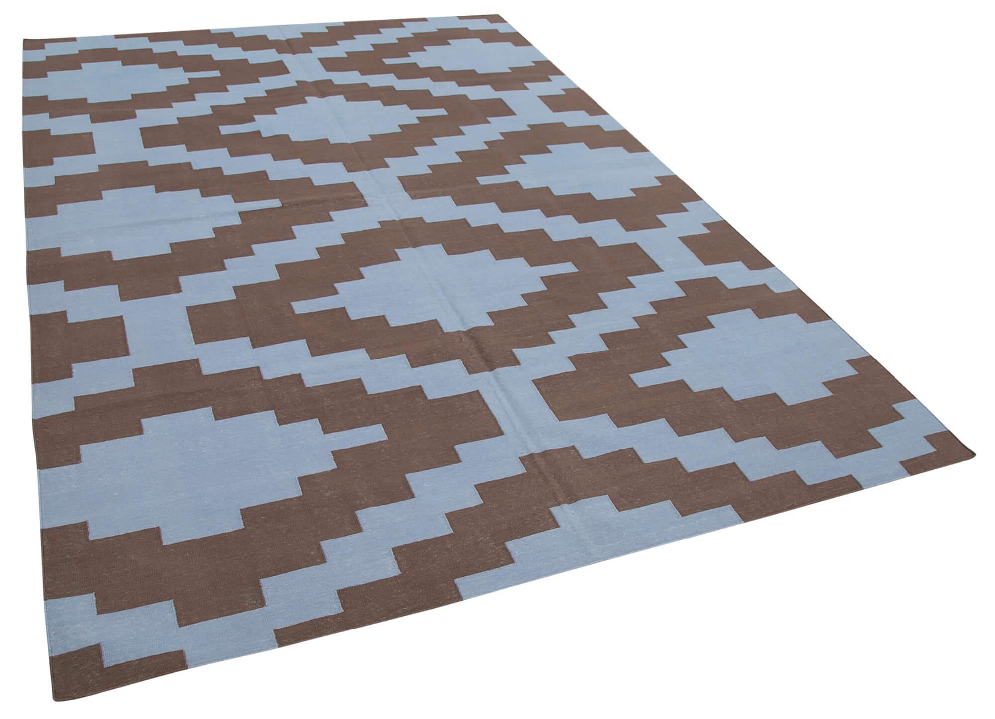 6 x 9 Brown Dhurrie Rug - 2846