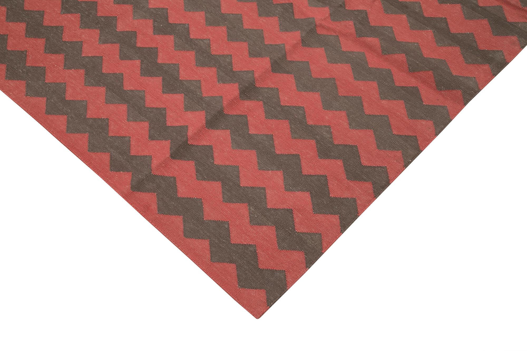 10 x 14 Brown Dhurrie Rug - 2863