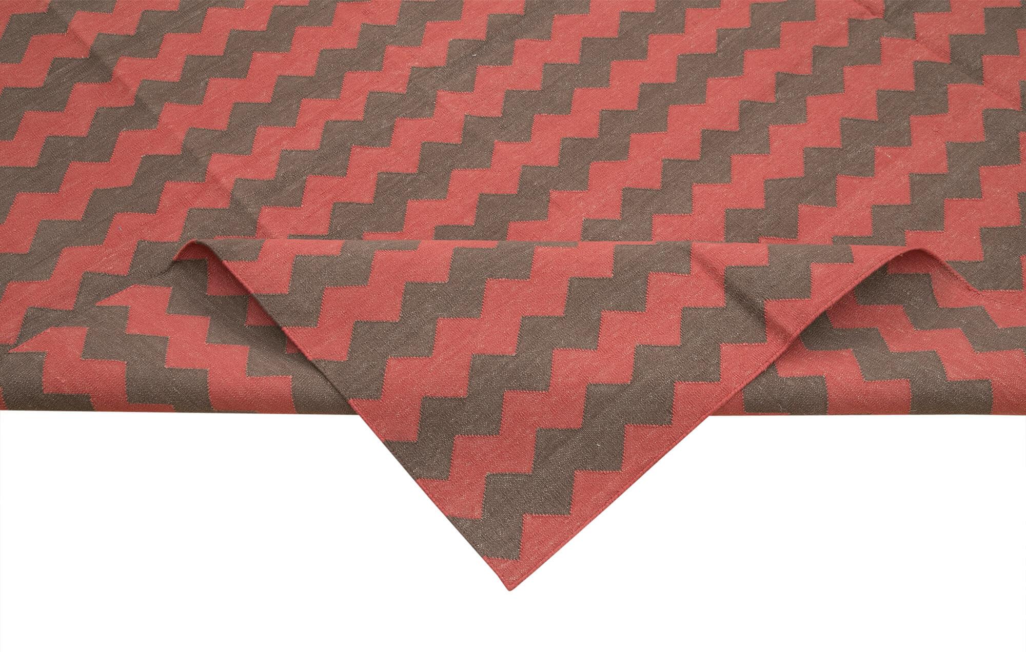 10 x 14 Brown Dhurrie Rug - 2863