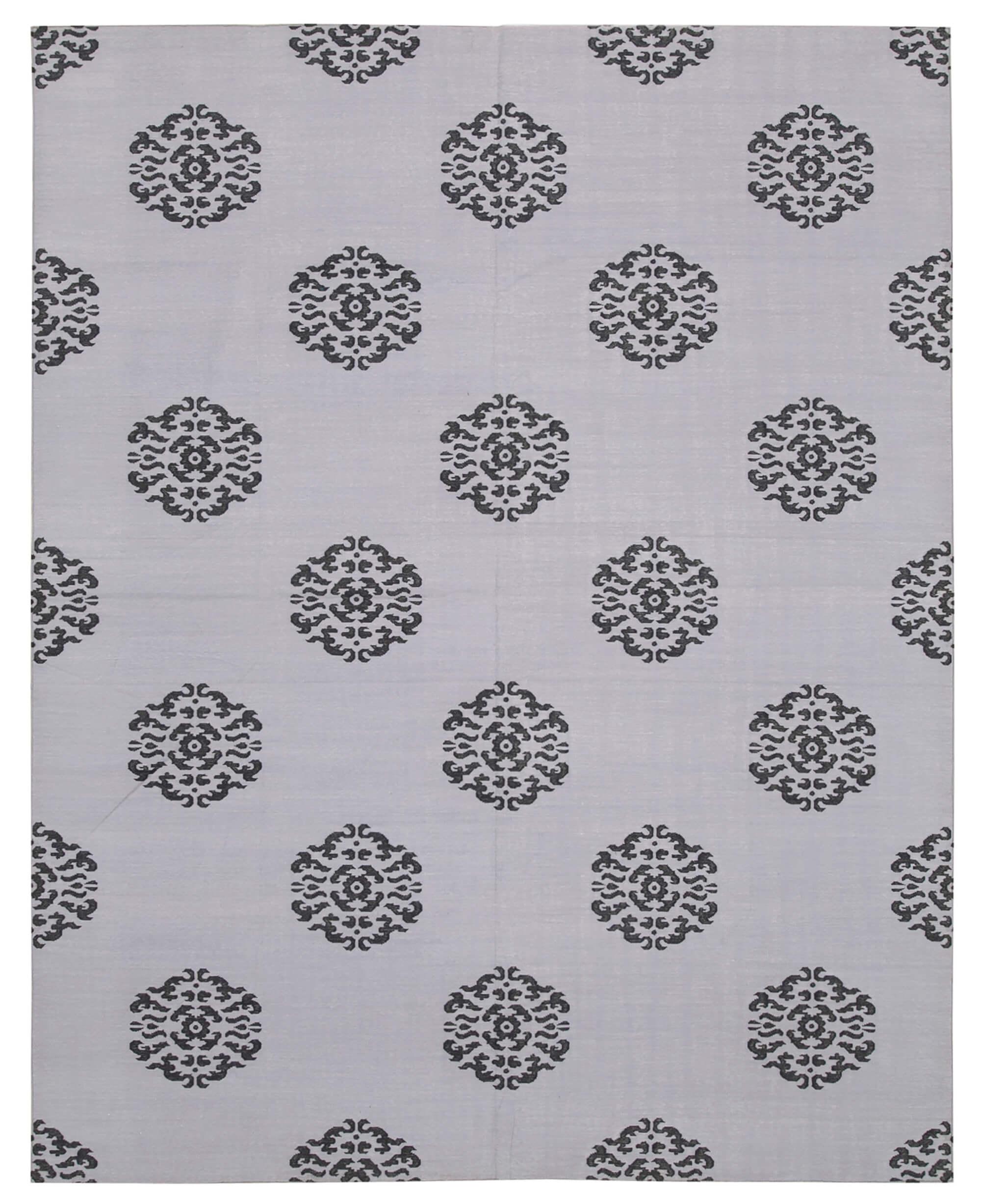 8 x 10 Purple Dhurrie Rug - 2896