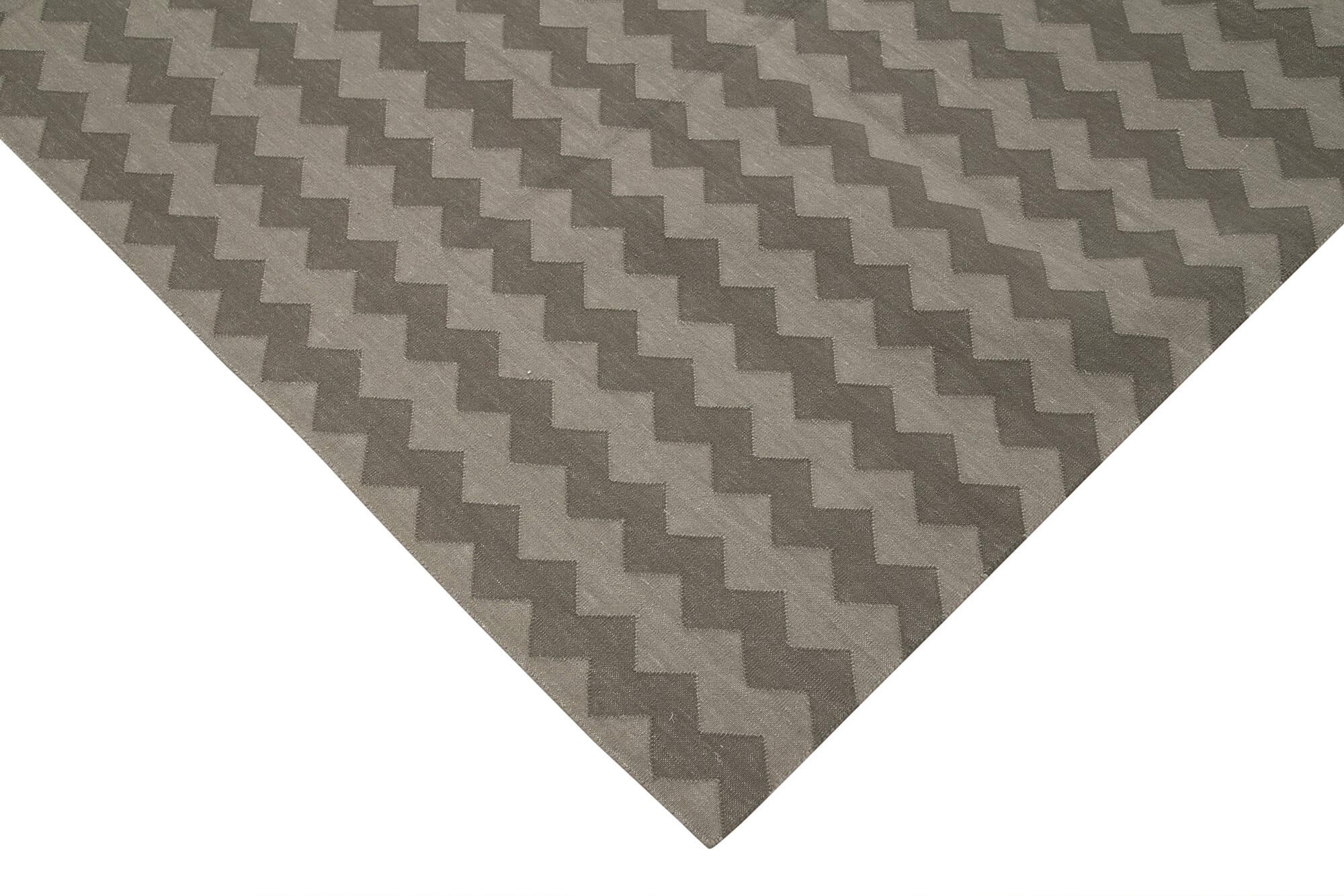 8 x 10 Brown Dhurrie Rug - 2899