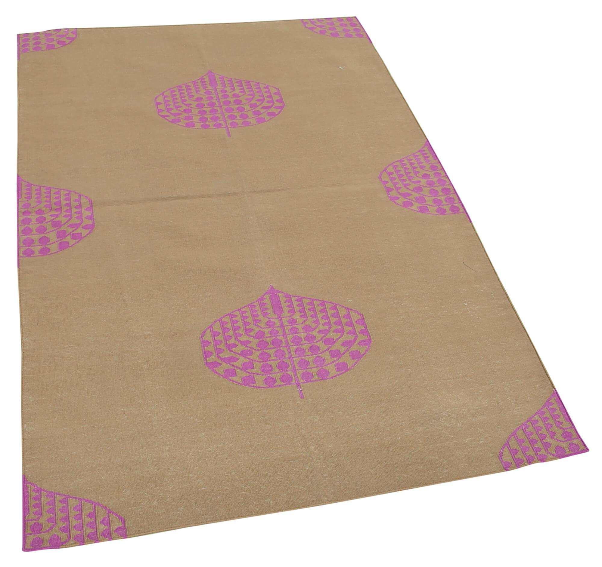 4 x 5 Brown Dhurrie Rug - 2900