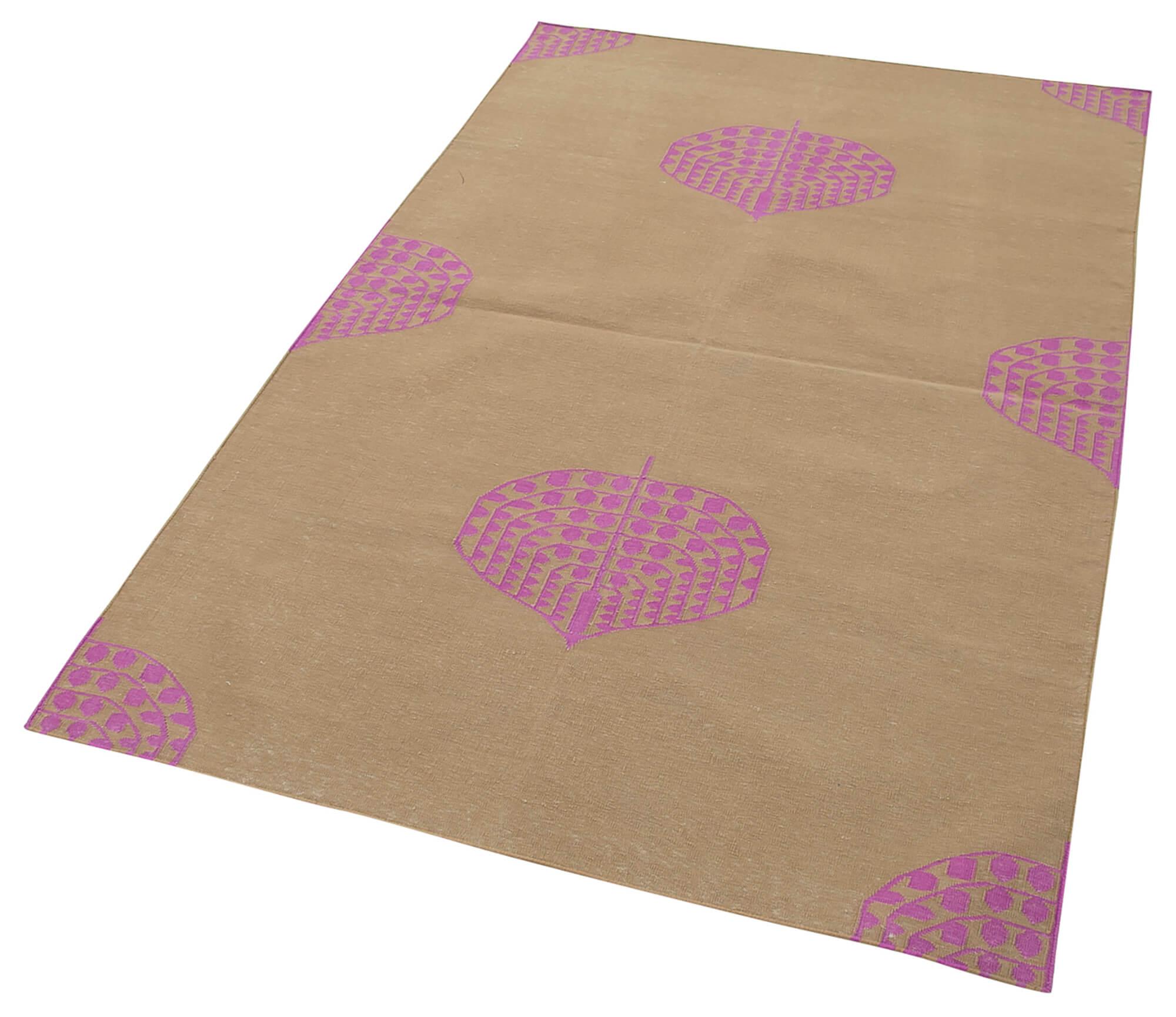 4 x 5 Brown Dhurrie Rug - 2900