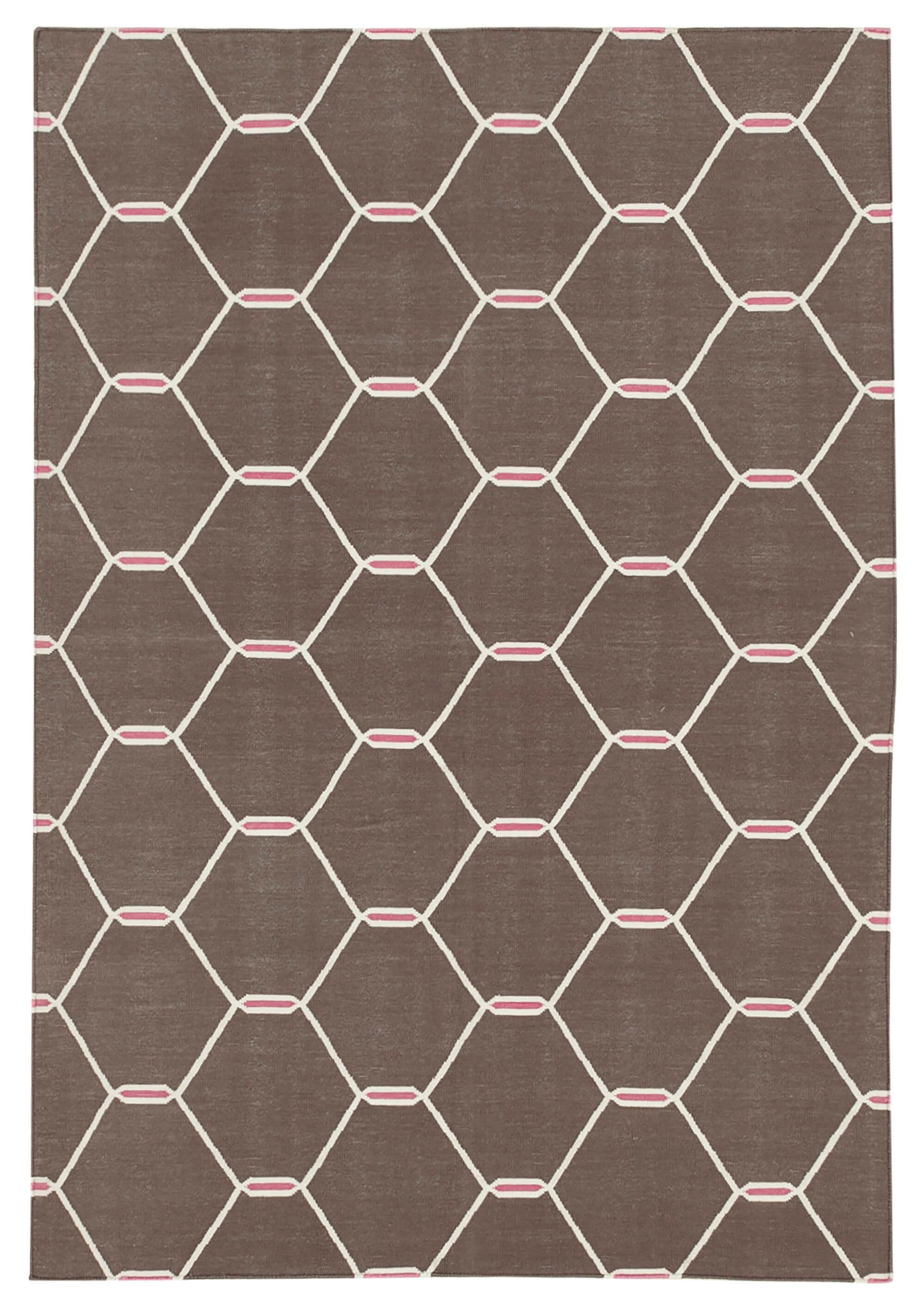 4 x 5 Brown Dhurrie Rug - 2904