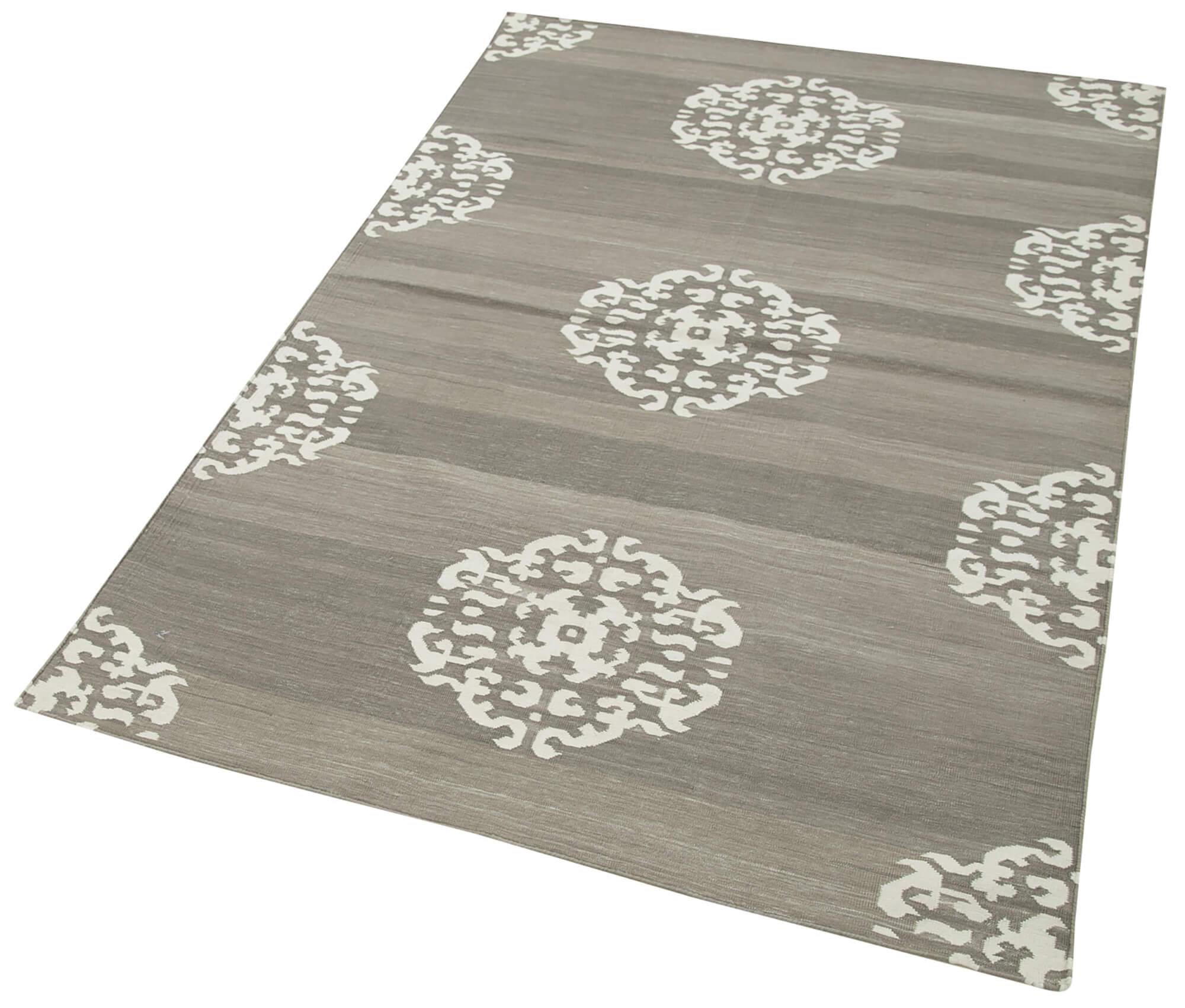 4 x 6 Beige Dhurrie Rug - 2909