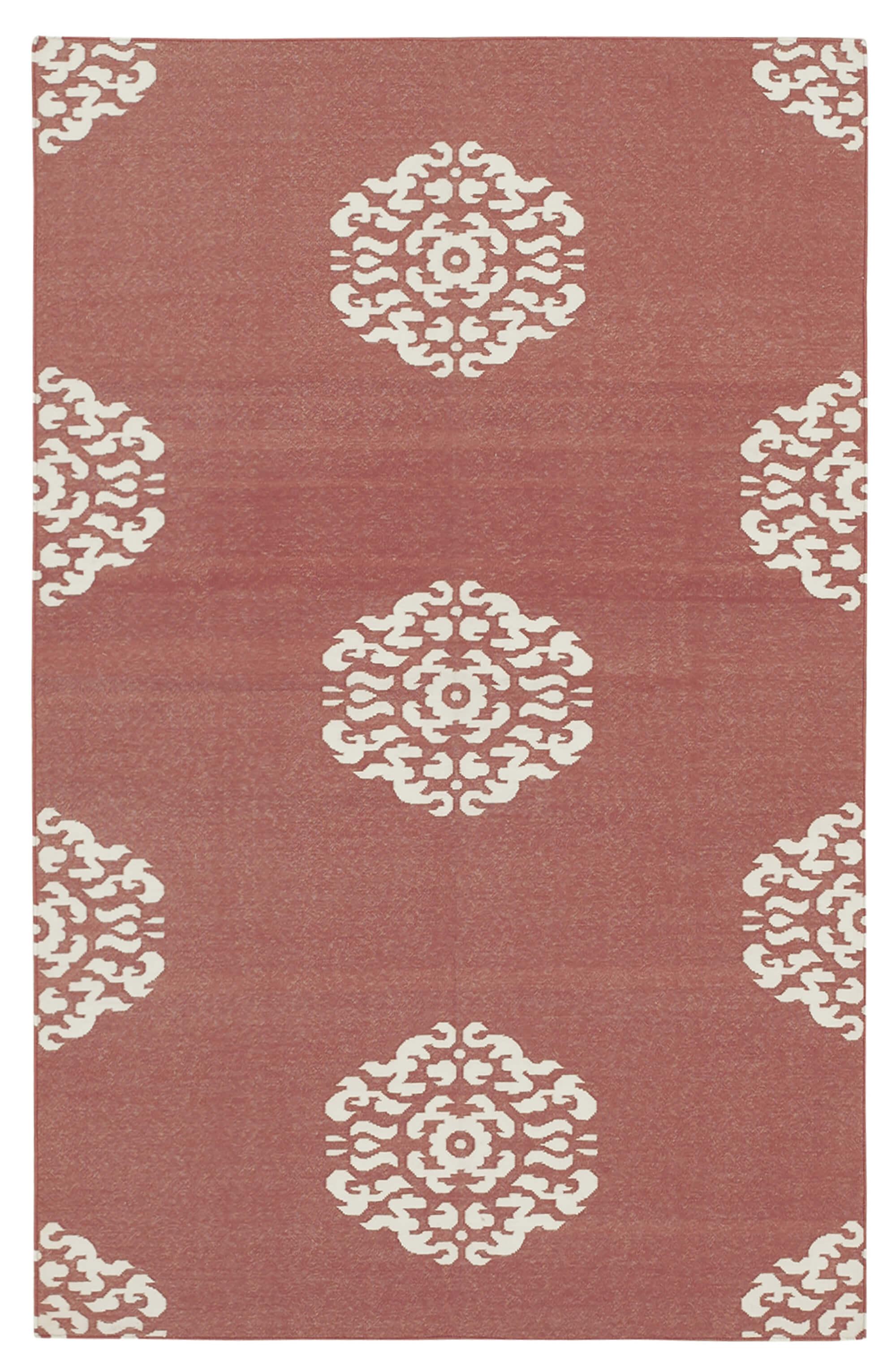 4 x 6 Red Dhurrie Rug - 2920