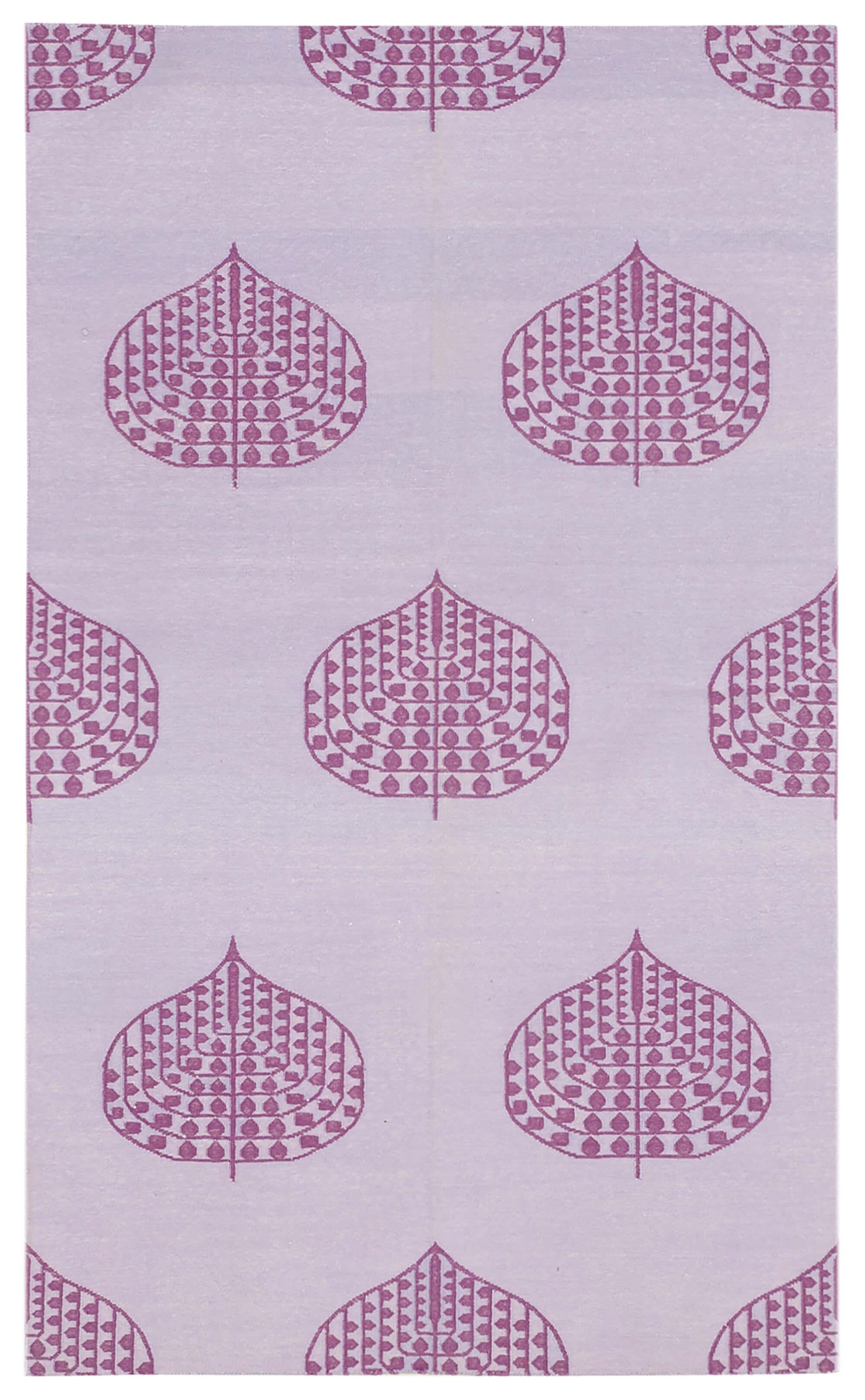 3 x 5 Fuchsia Dhurrie Rug - 2925