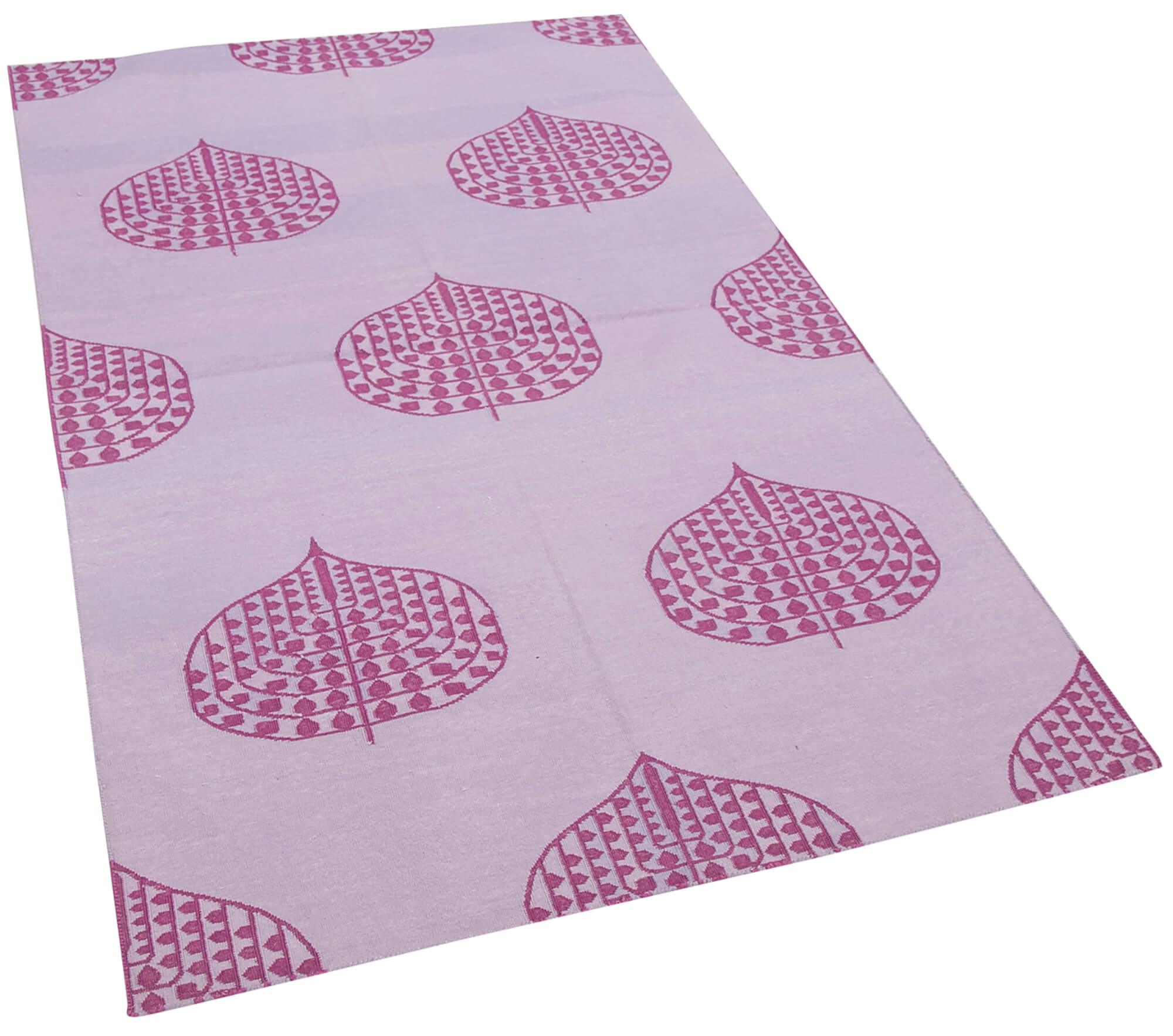 3 x 5 Fuchsia Dhurrie Rug - 2925